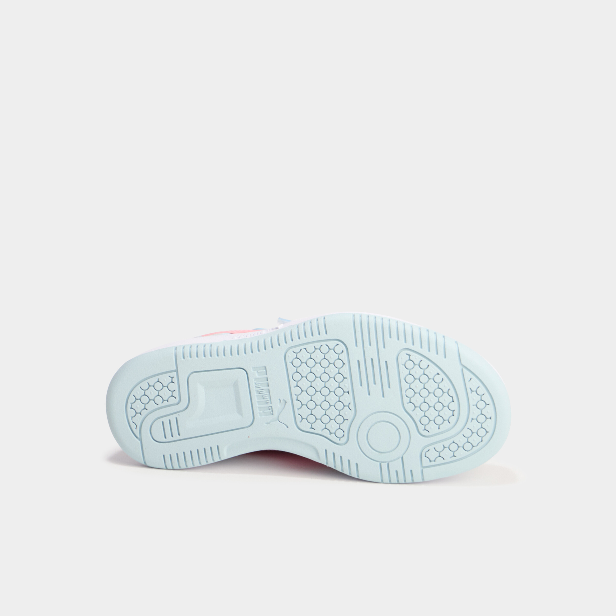 Tennis basses &agrave; scratchs Puma REBOUND V6 vert pastel fille