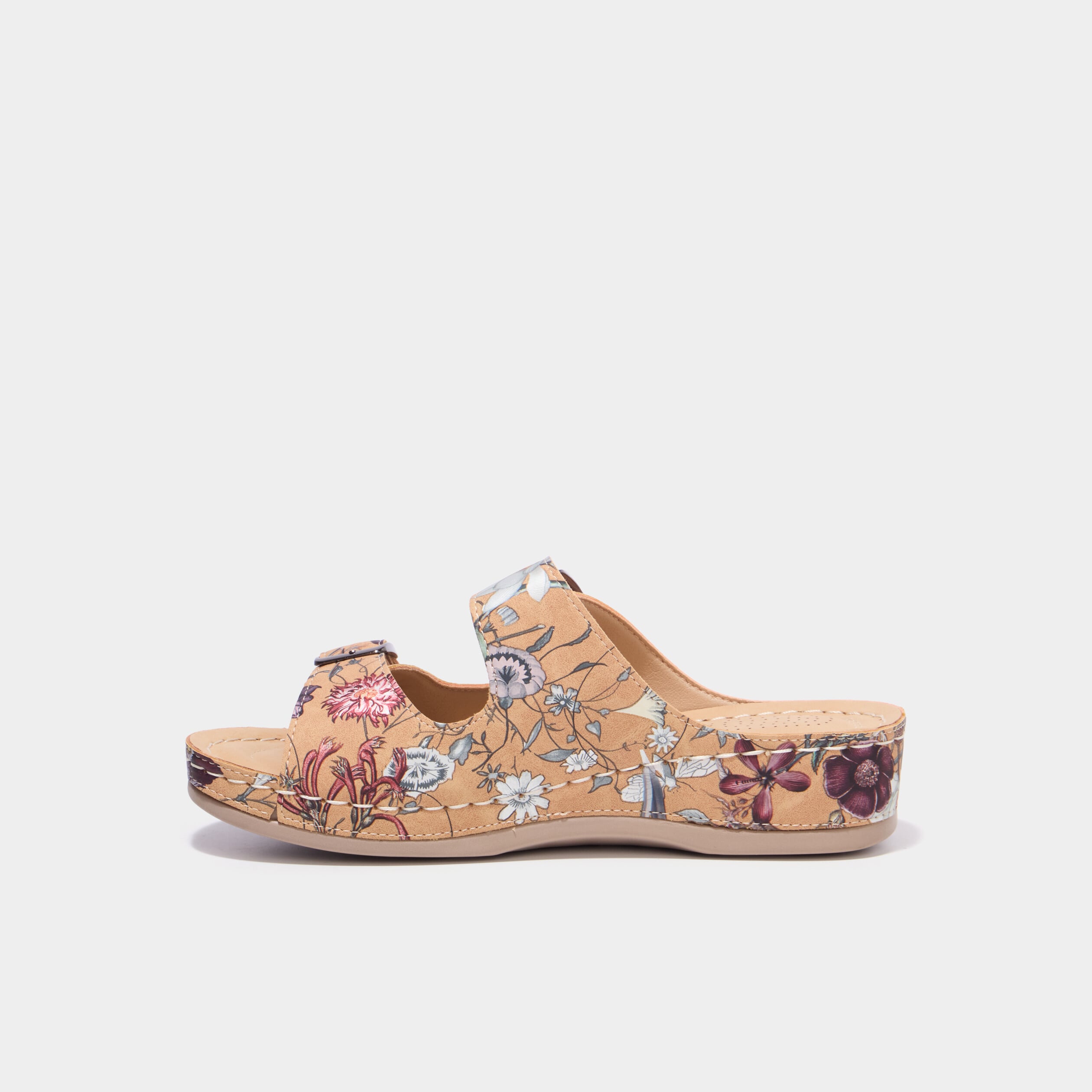 Mules avec boucles marron femme