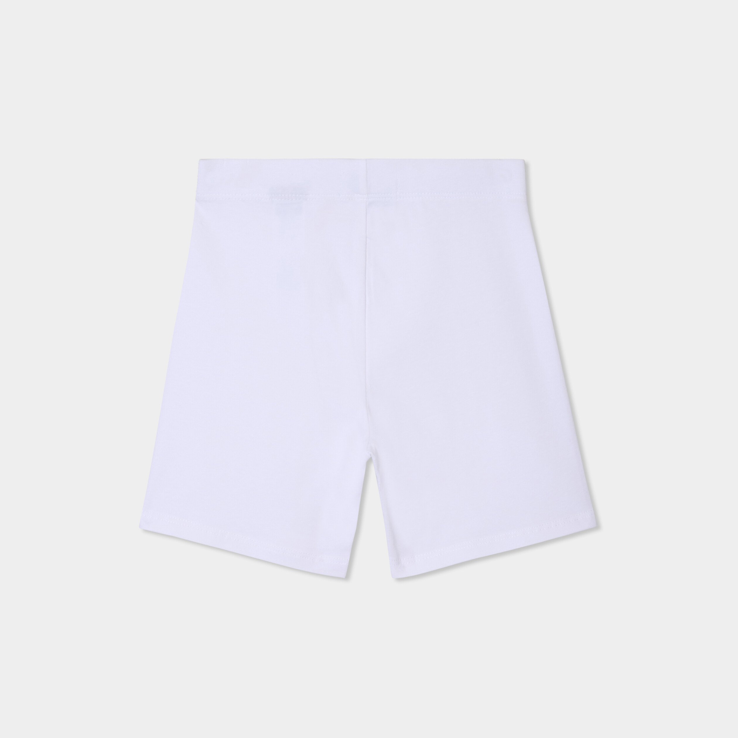legging short coton taille elastiquee blanc fille Legging short coton taille élastiquée blanc fille
