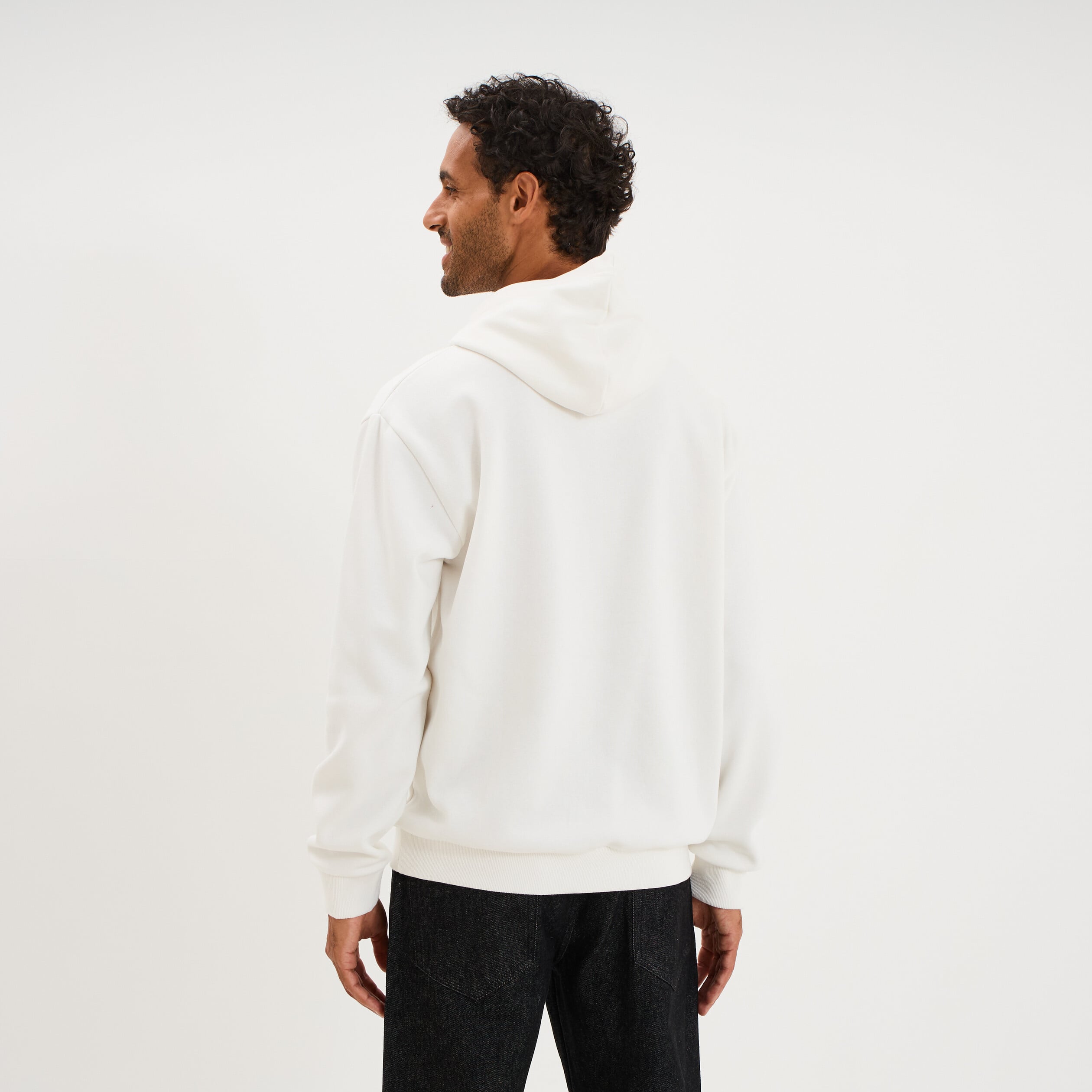 Sweat hoodie 1 poche &agrave; capuche Star Wars ivoire homme