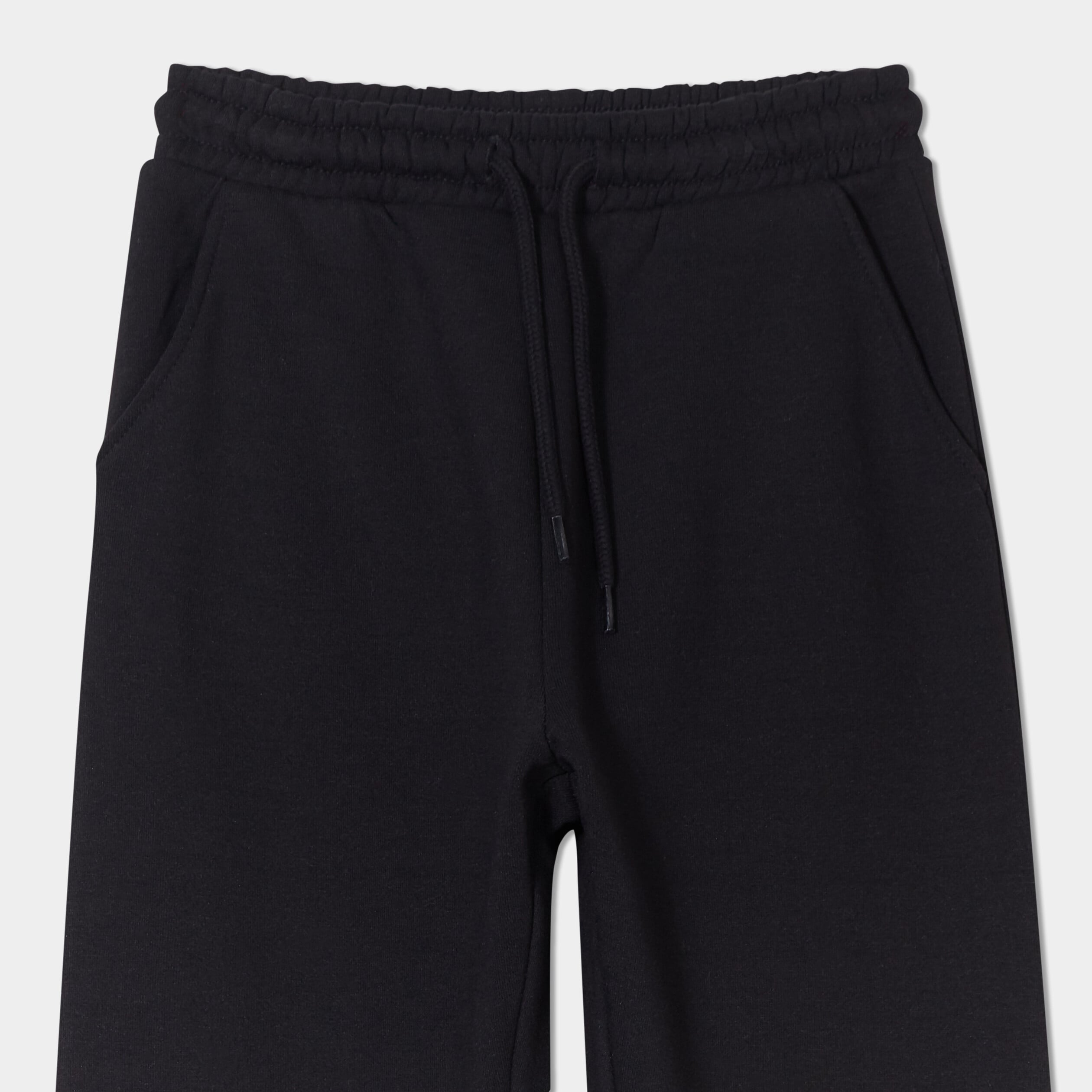 Pantalon de jogging droit noir fille