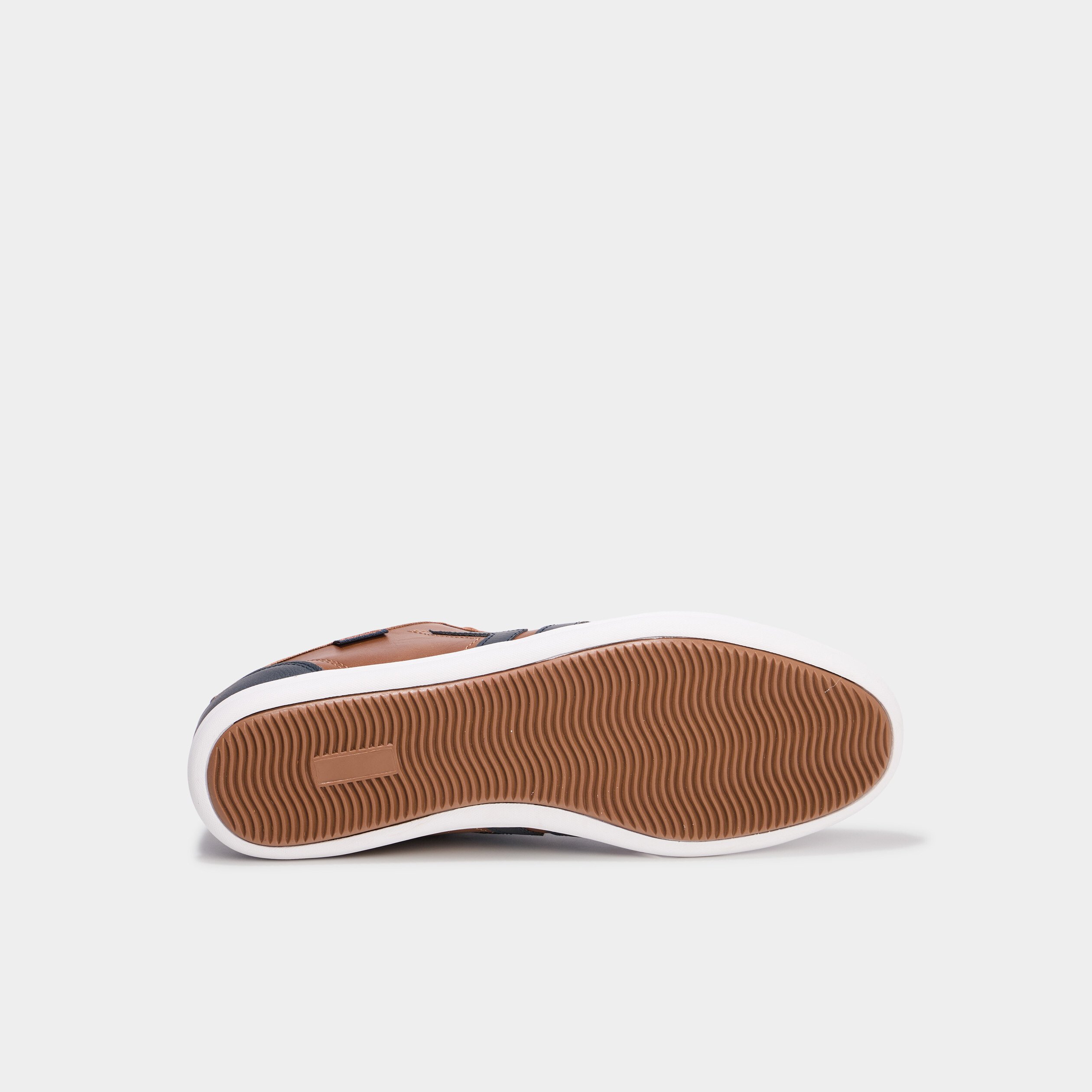 baskets plates a lacets marron cognac homme Baskets plates à lacets marron cognac homme