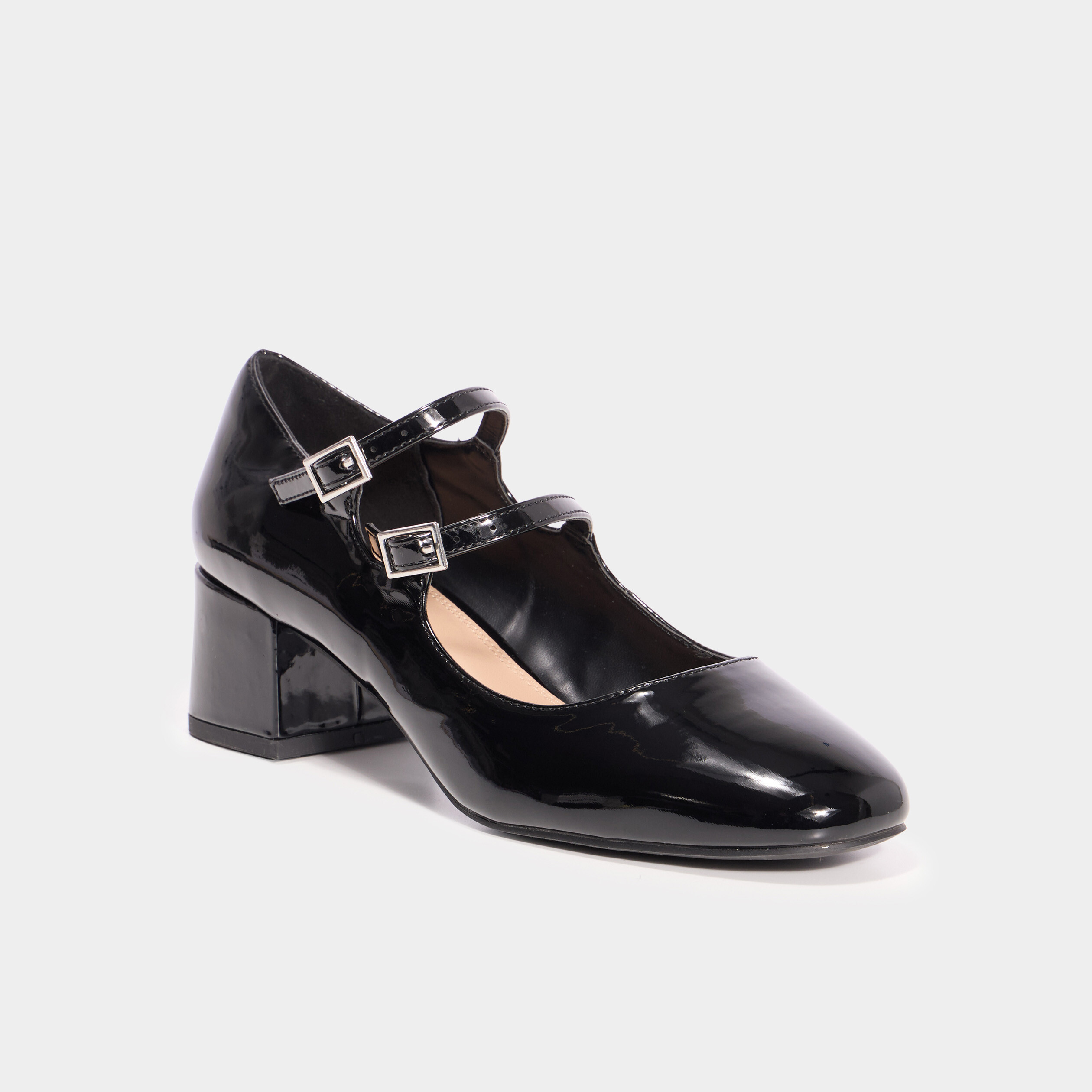 Chaussures à Talons Aiguilles Fiore Noires Vernies - Pointure UK 6 - Neufes Avec Boîte