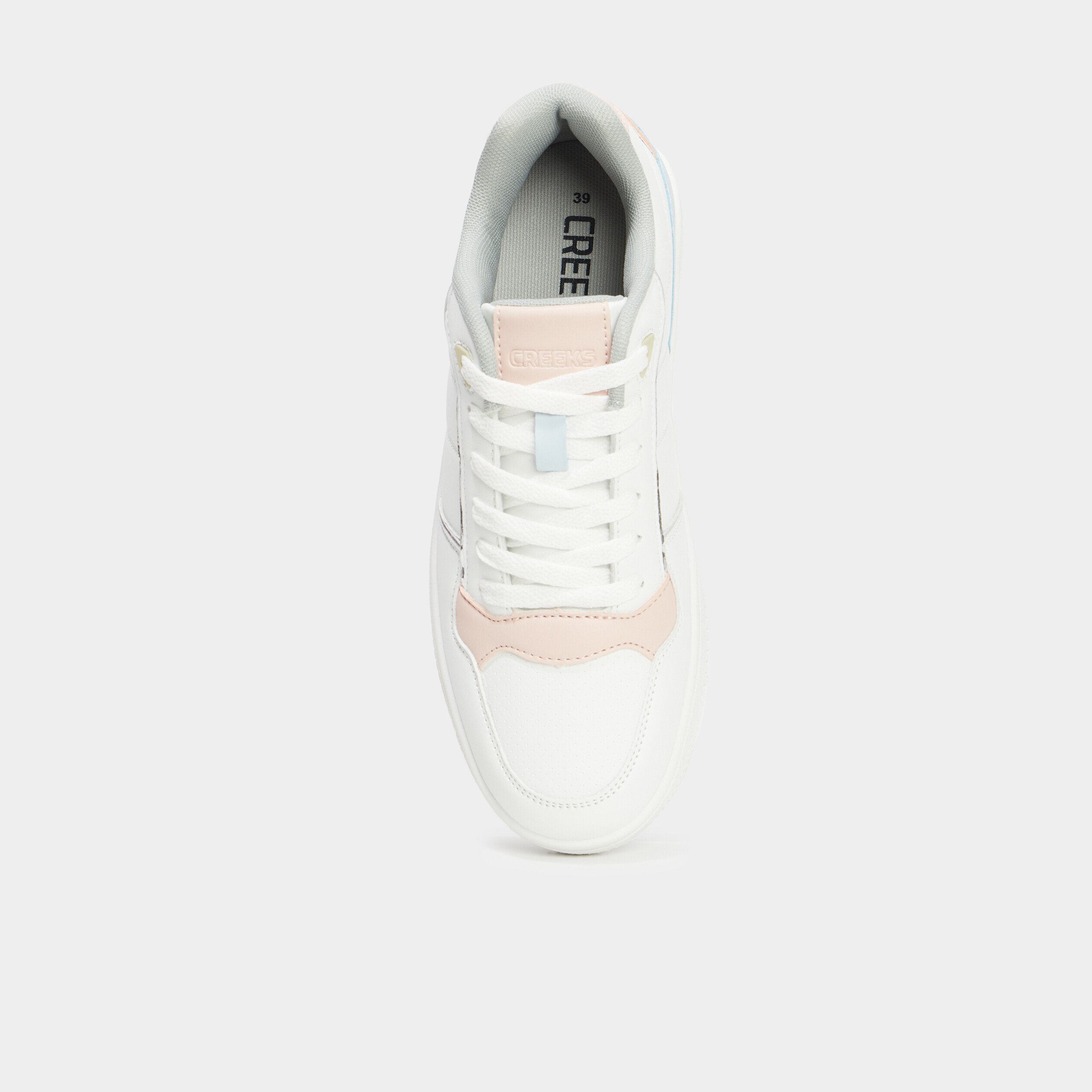 tennis basses semelle epaisse creeks multicolore femme Tennis basses semelle épaisse Creeks multicolore femme