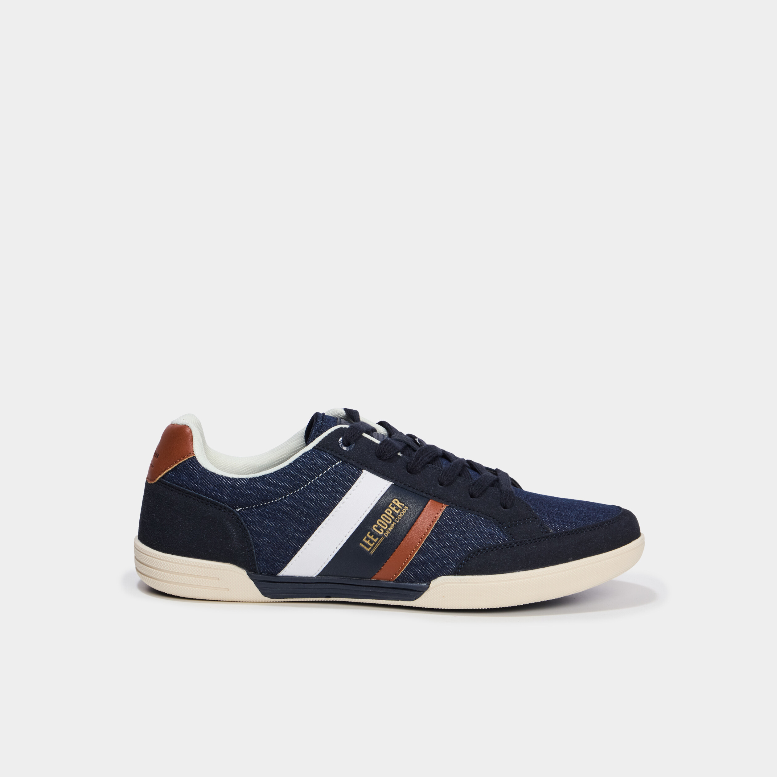 Tennis basses en toile Lee Cooper bleu marine homme