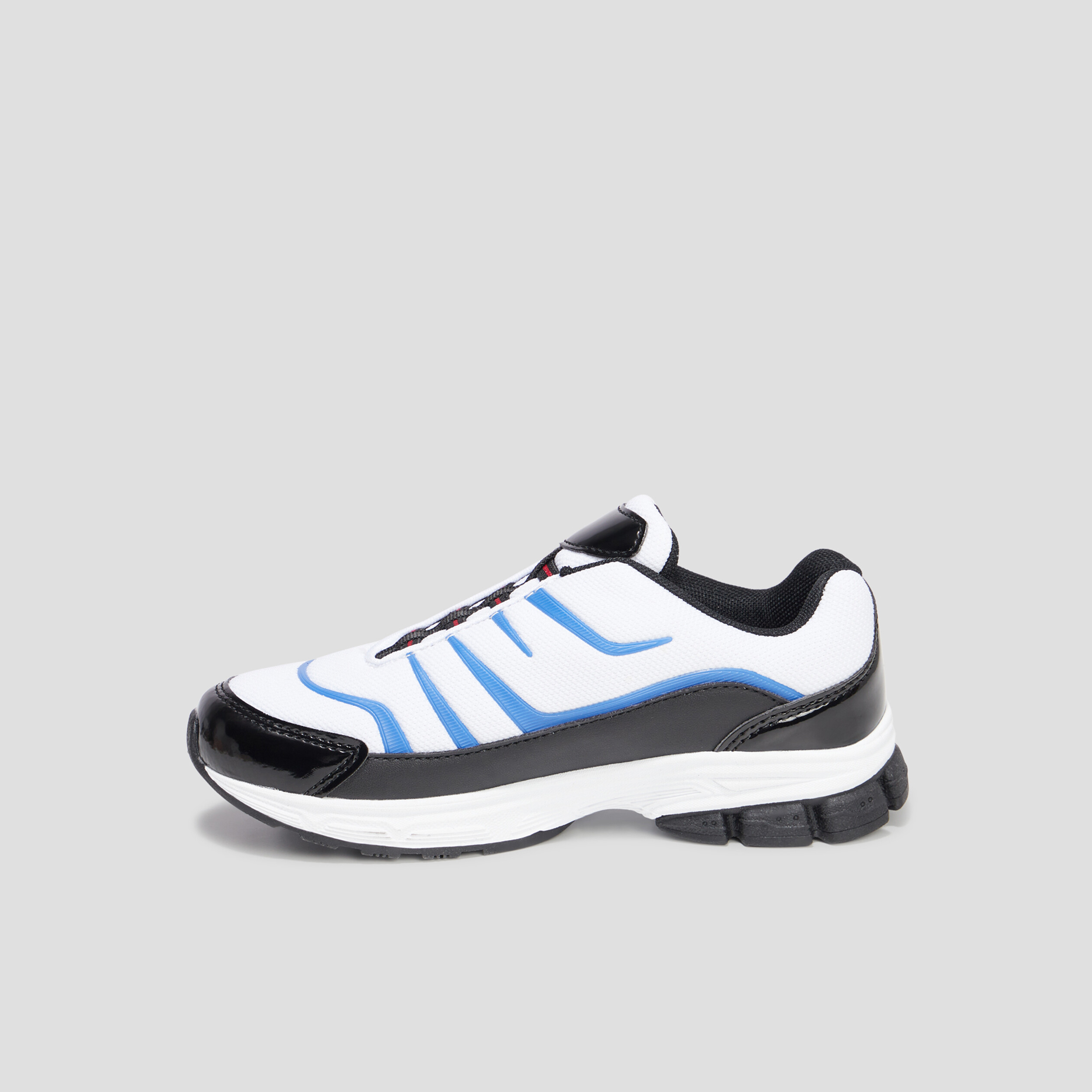 baskets running lacets elastiquees blanc garcon Baskets running lacets élastiquées blanc garçon