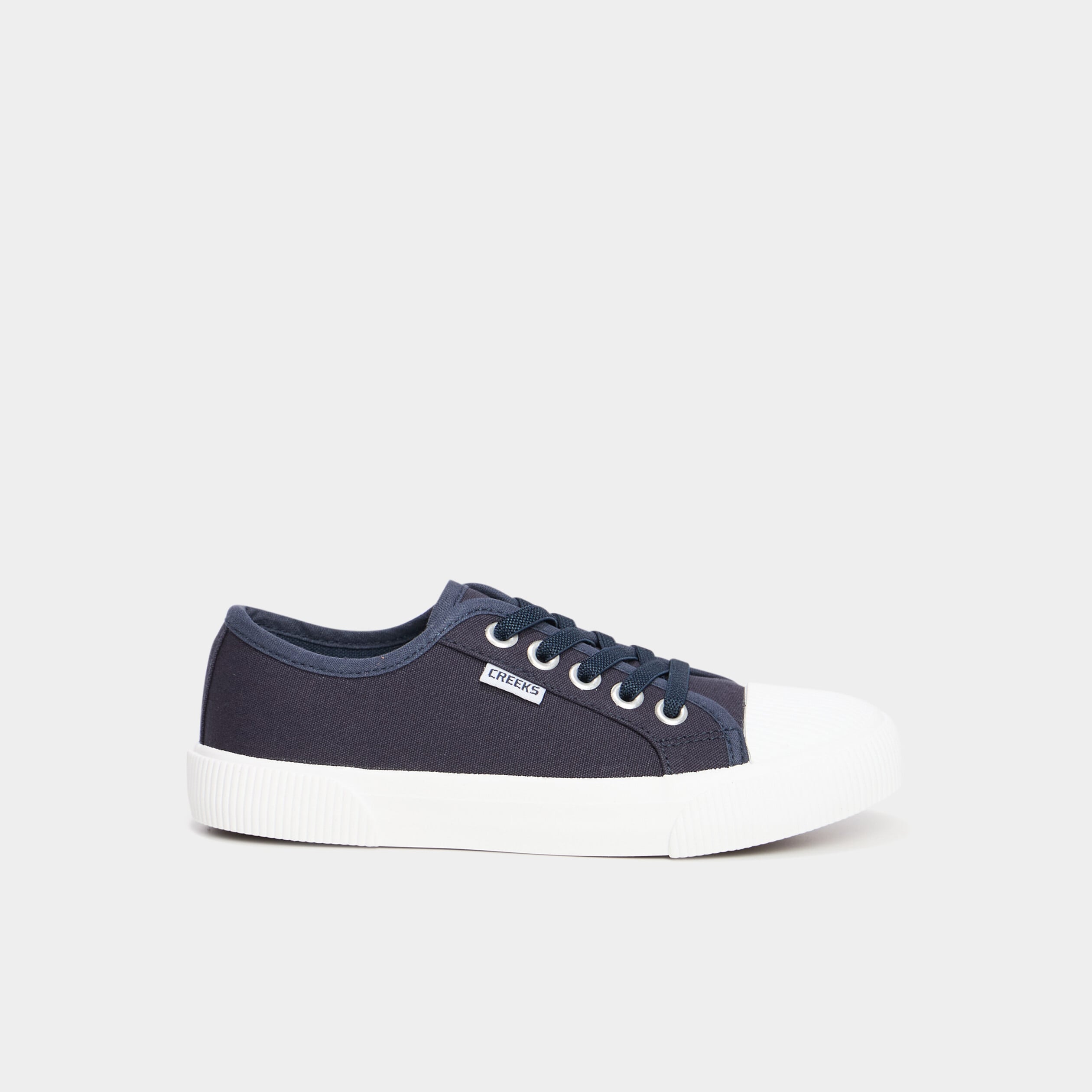Tennis basses en toile bleu marine gar&ccedil;on