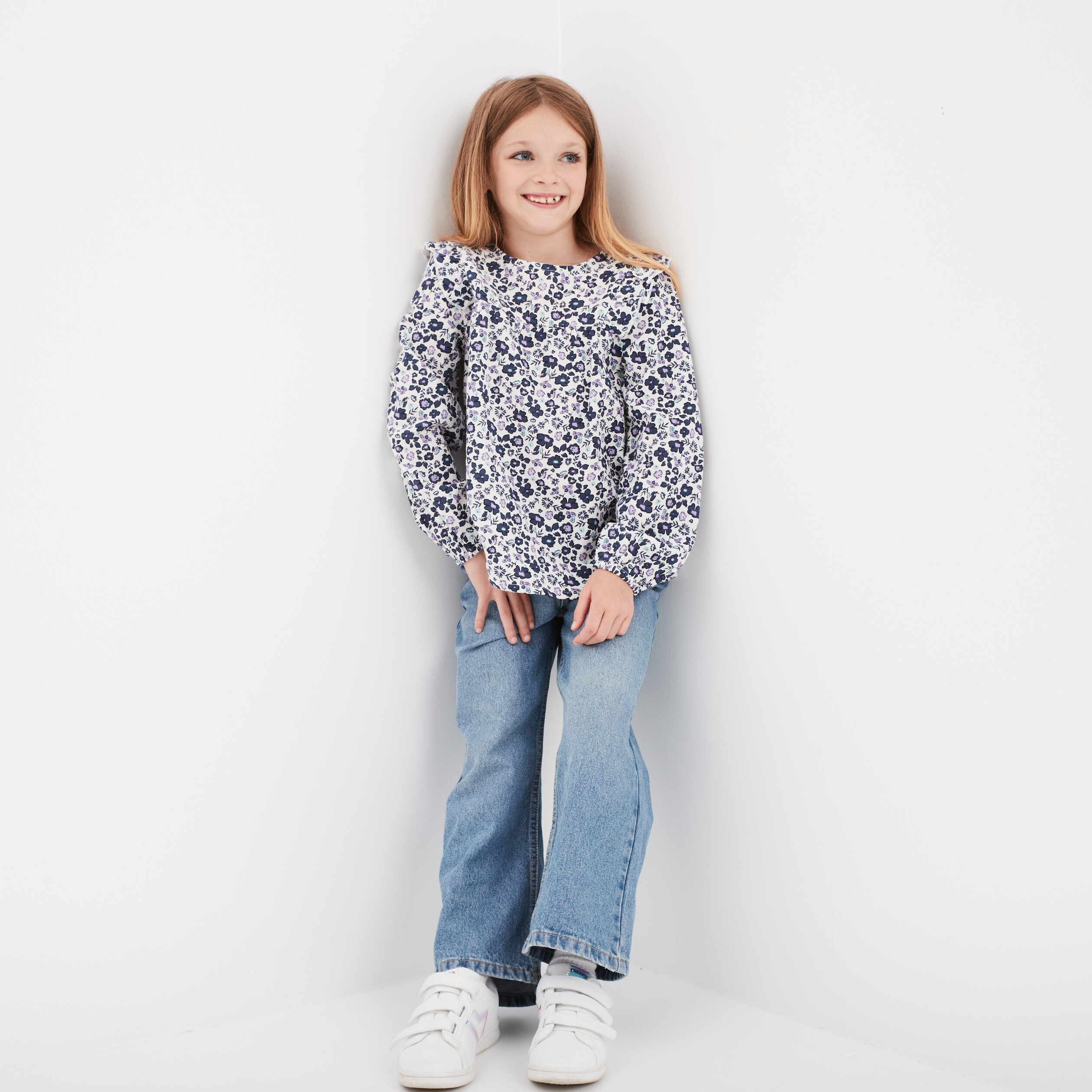 t shirt volants broderie anglaise creeks ecru fille T-shirt volants broderie anglaise Creeks ecru fille