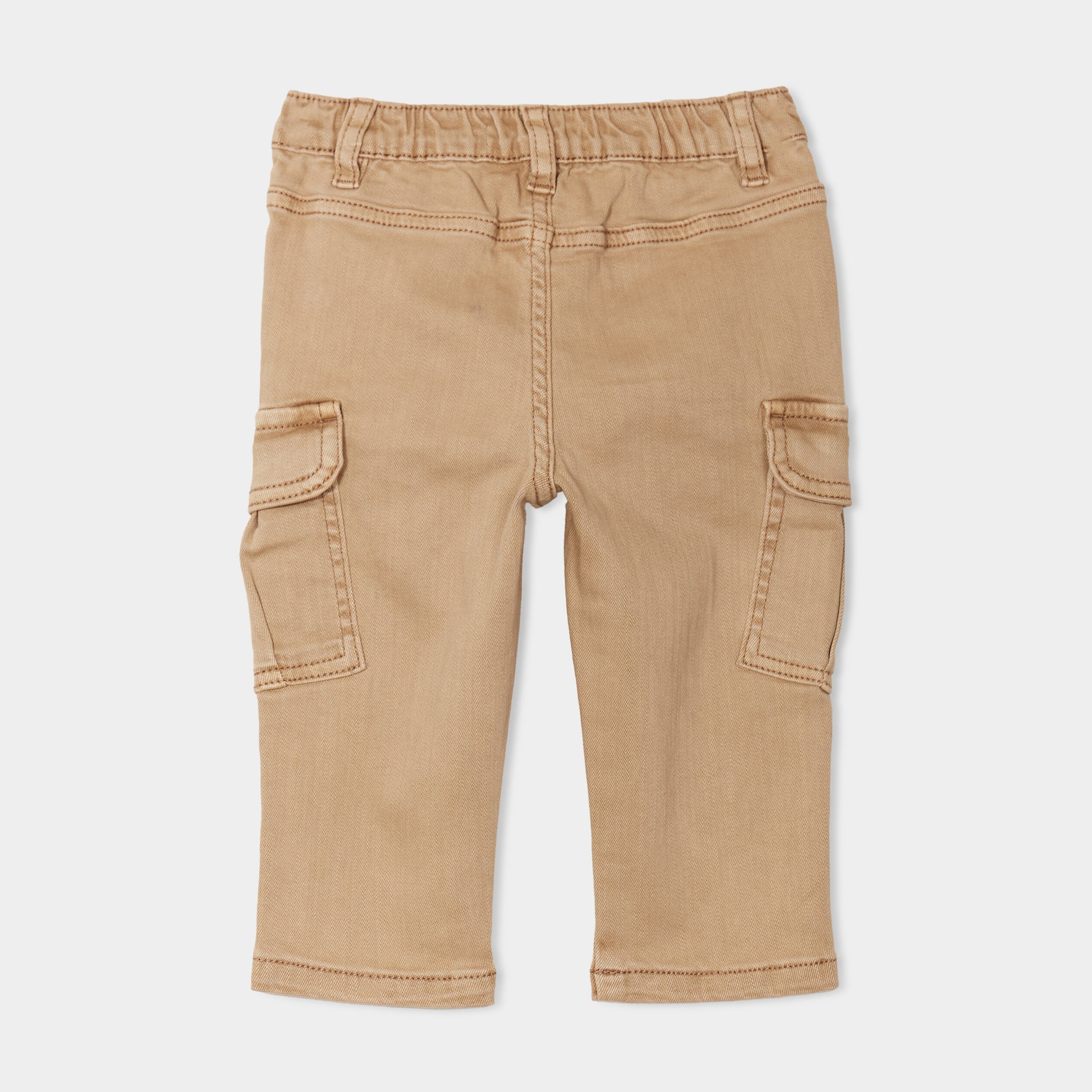 pantalon poches a rabat coton creeks taupe bebeg Pantalon poches à rabat coton Creeks taupe bébé garçon