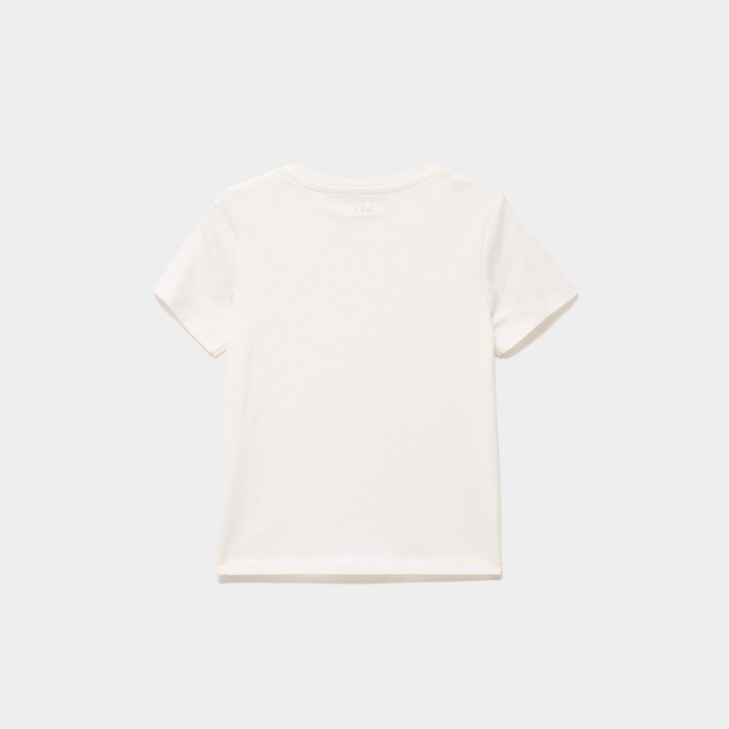 Lot 2 t-shirts manches courtes coton ivoire fille