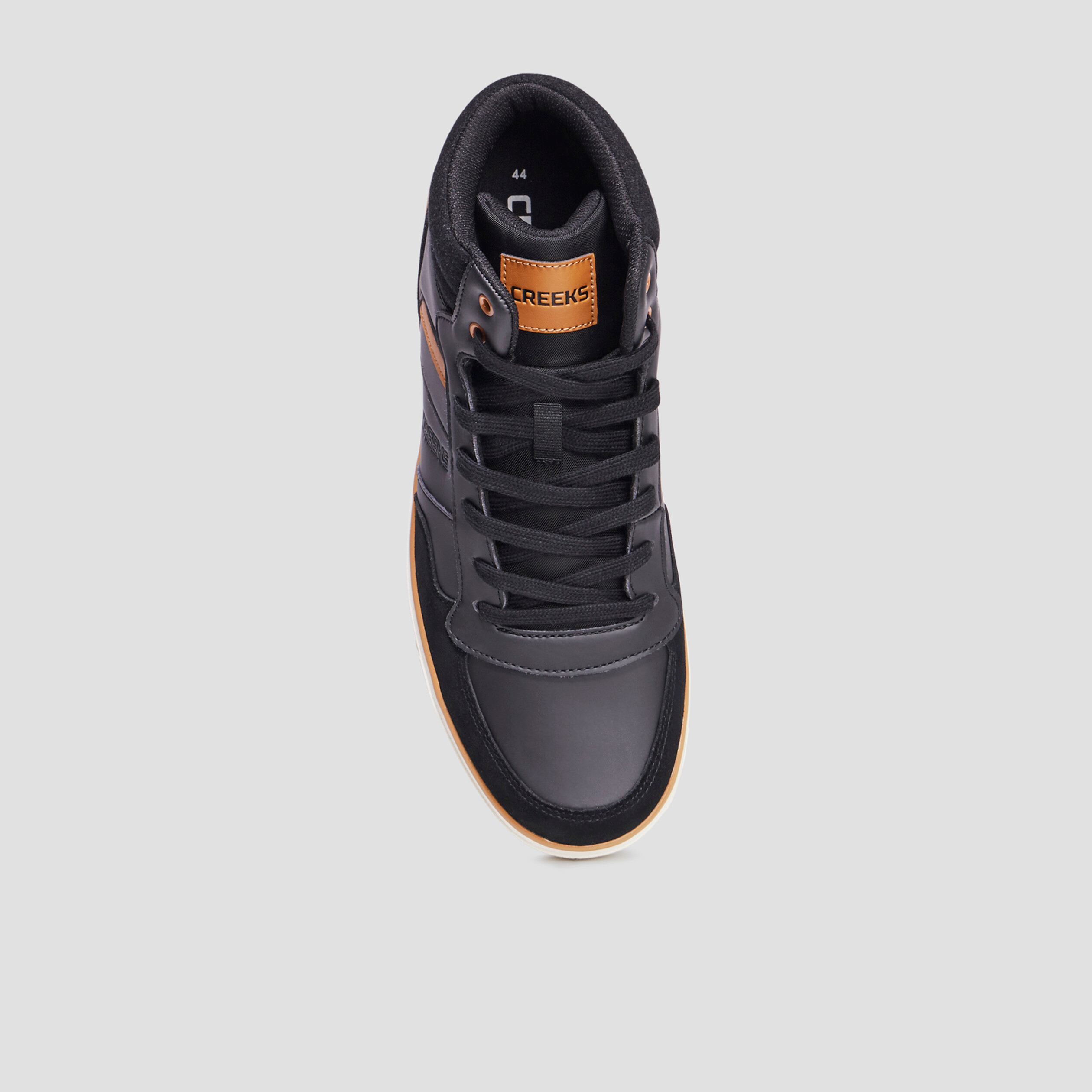 baskets montantes a lacets noir homme Baskets montantes à lacets noir homme
