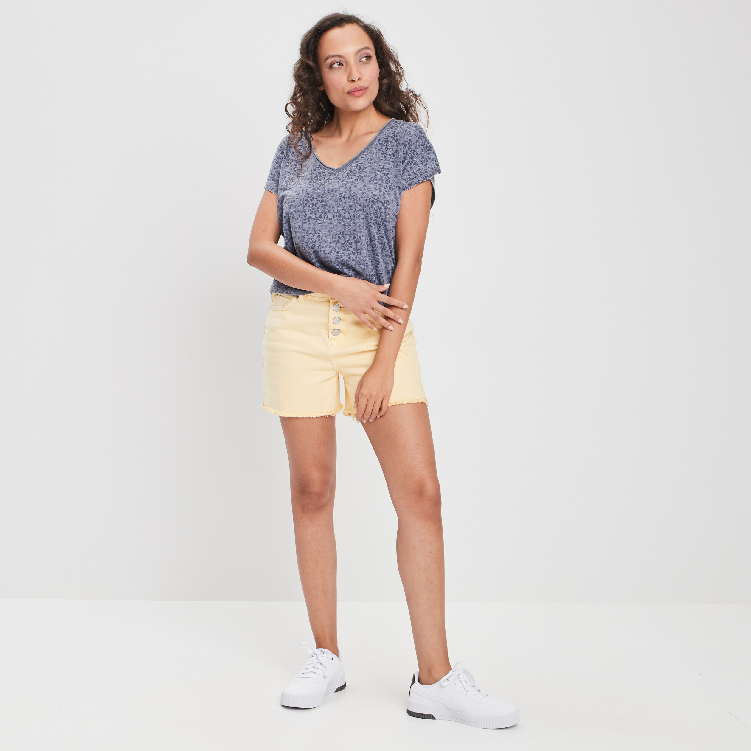 t shirt manches courtes creeks bleu femme T-shirt manches courtes Creeks bleu femme
