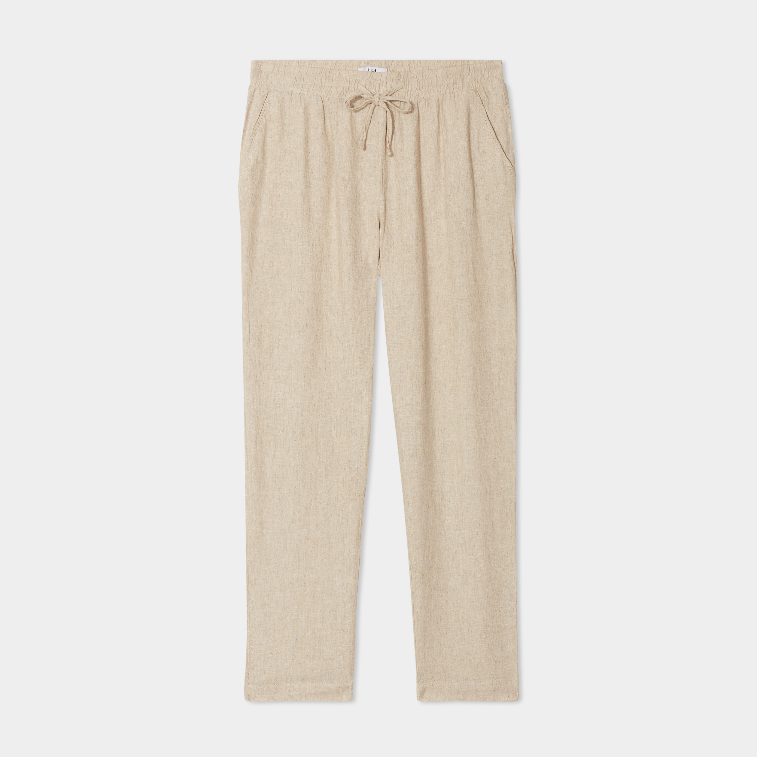 Pantalon droit beige femme deals