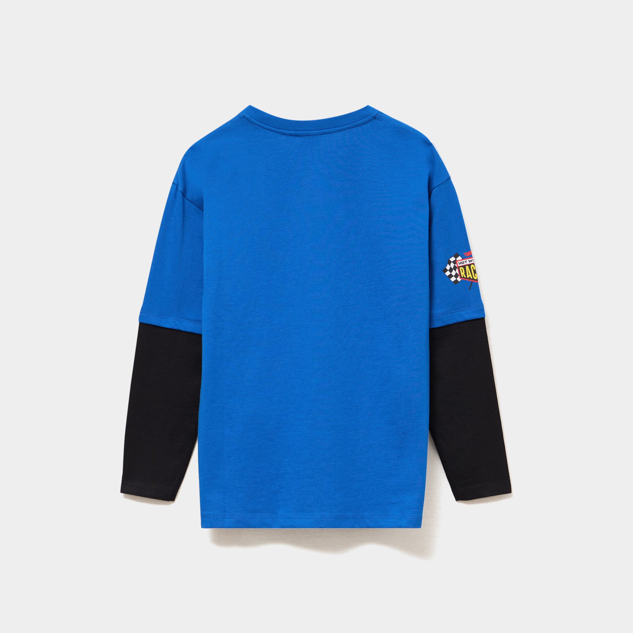 T-shirt manches longues Hot Wheels bleu gar&ccedil;on