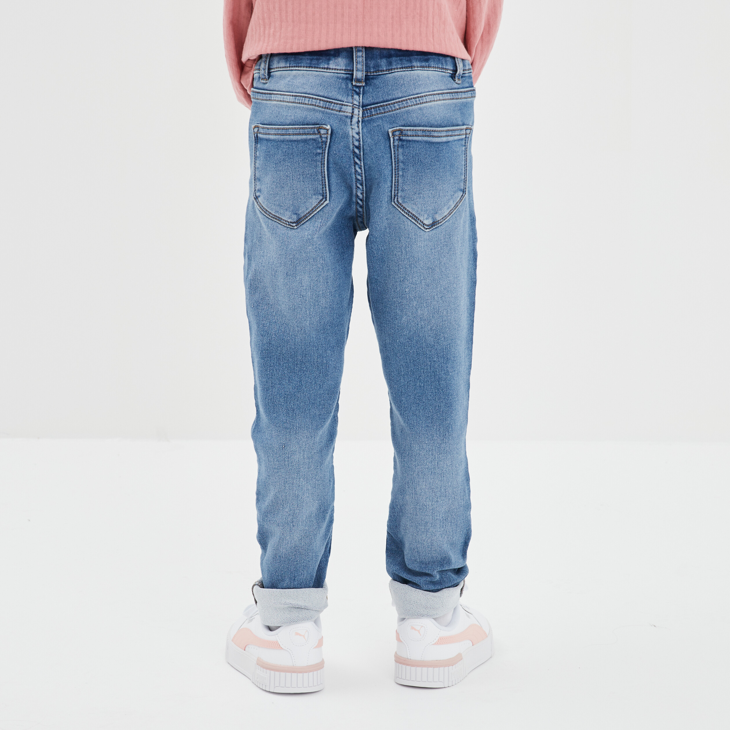 jegging taille elastiquee denim stone fille Jegging taille élastiquée denim stone fille