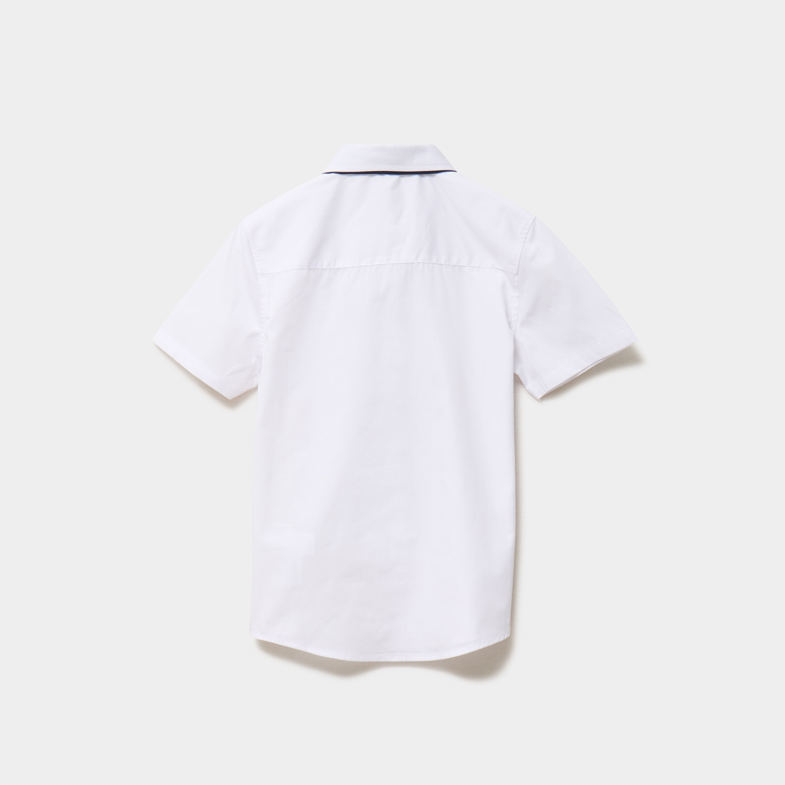 Chemise manches courtes avec cravate blanc gar&ccedil;on