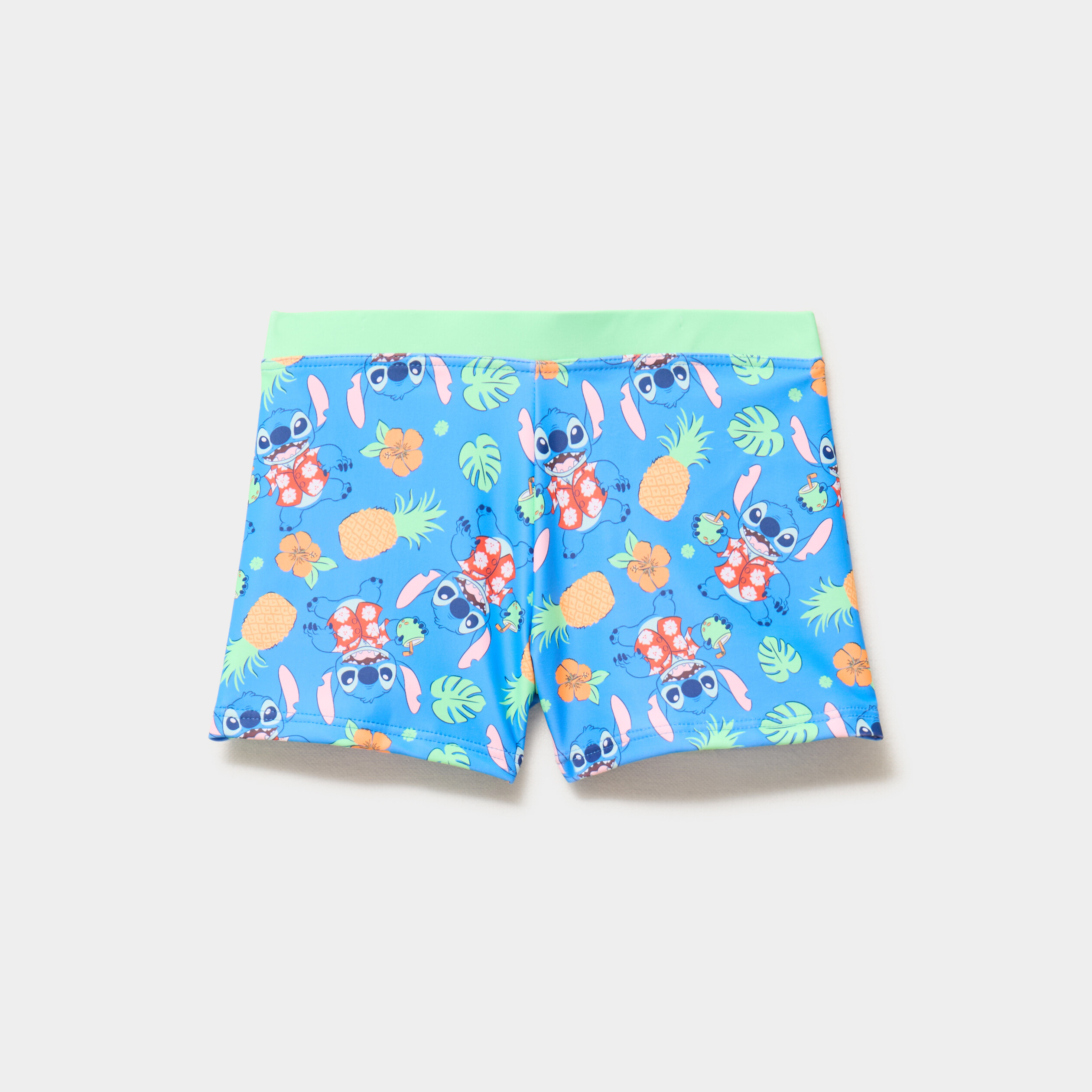 Boxer de bain taille &eacute;lastiqu&eacute;e Stitch bleu gar&ccedil;on