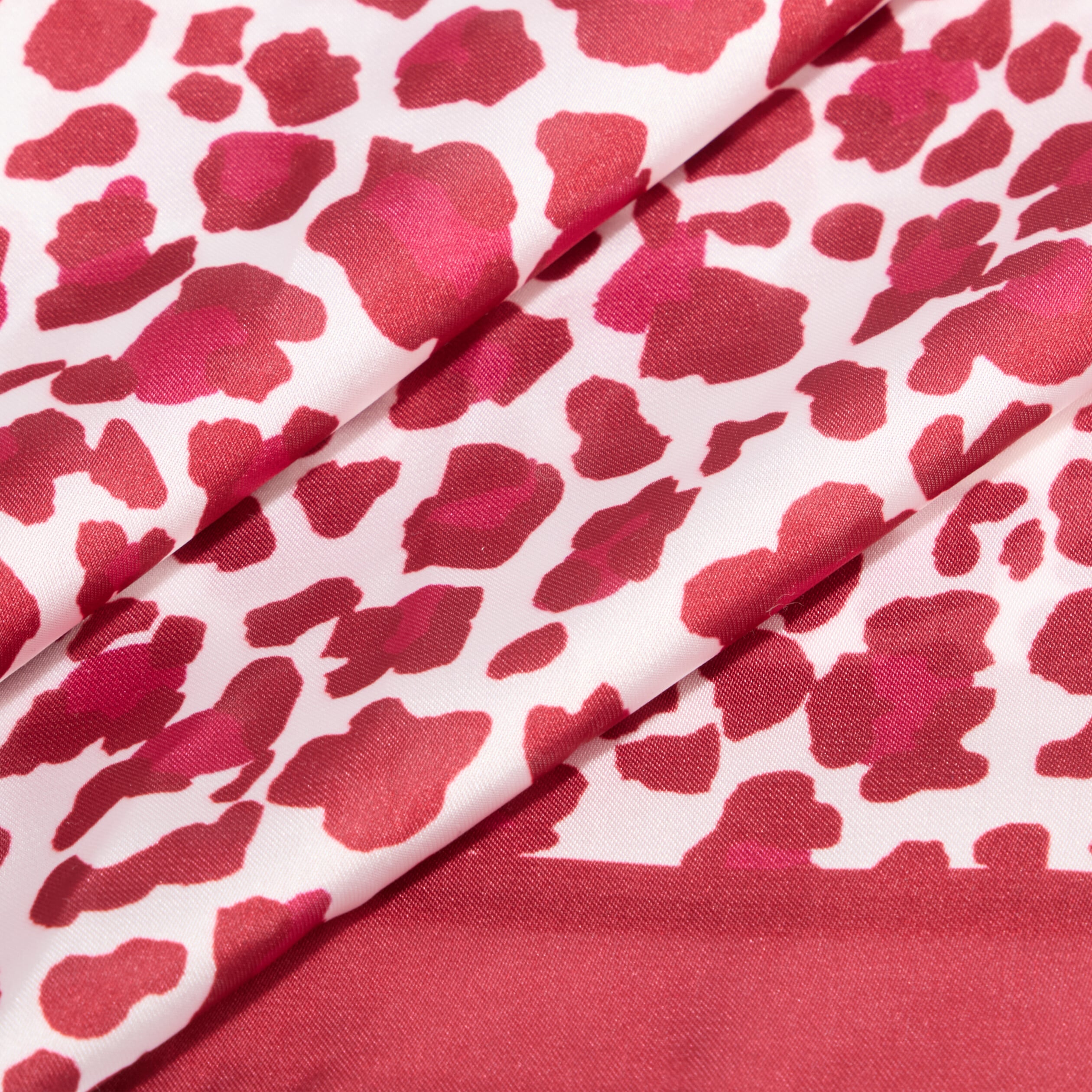 Foulard carr&eacute; effet satin bordeaux femme
