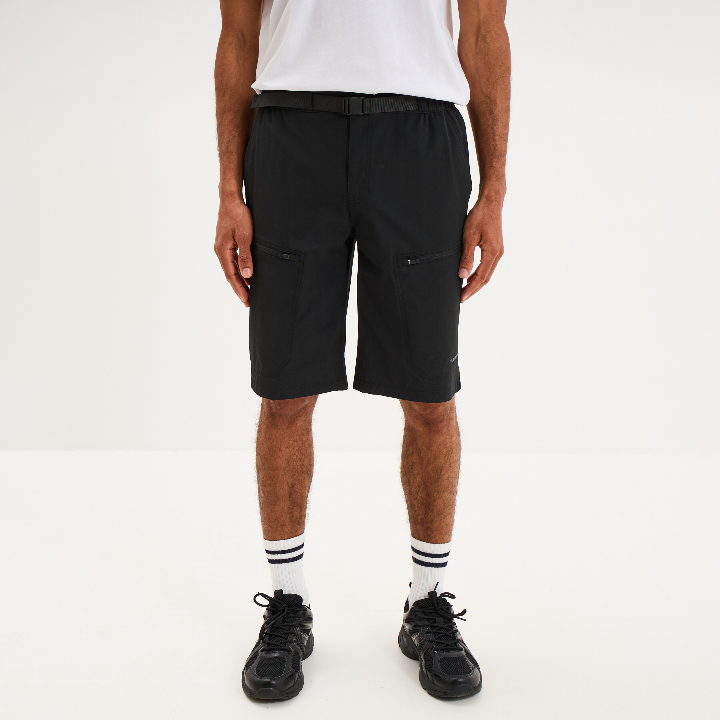 Short de randonn&eacute;e respirant noir homme