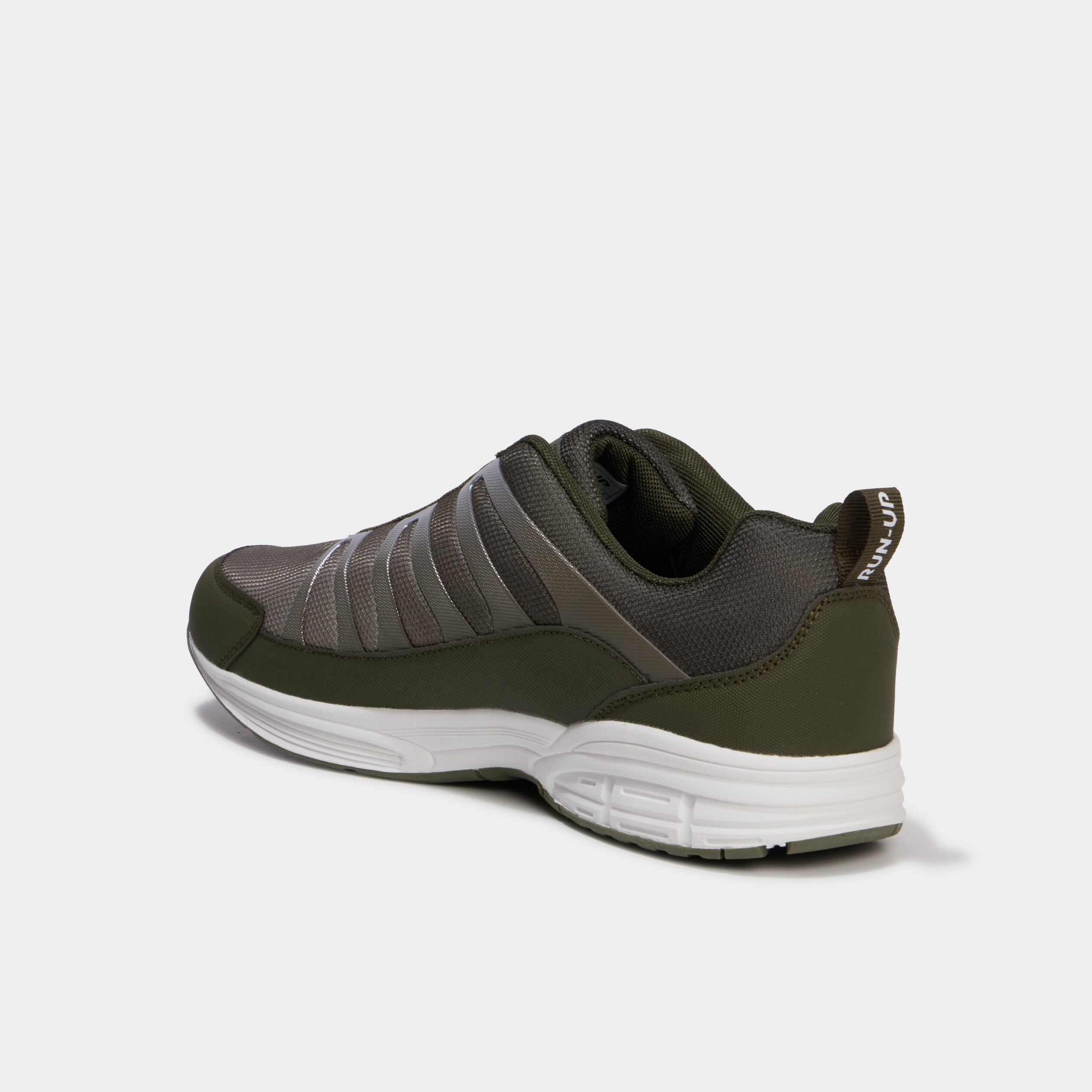 Baskets running vert kaki homme