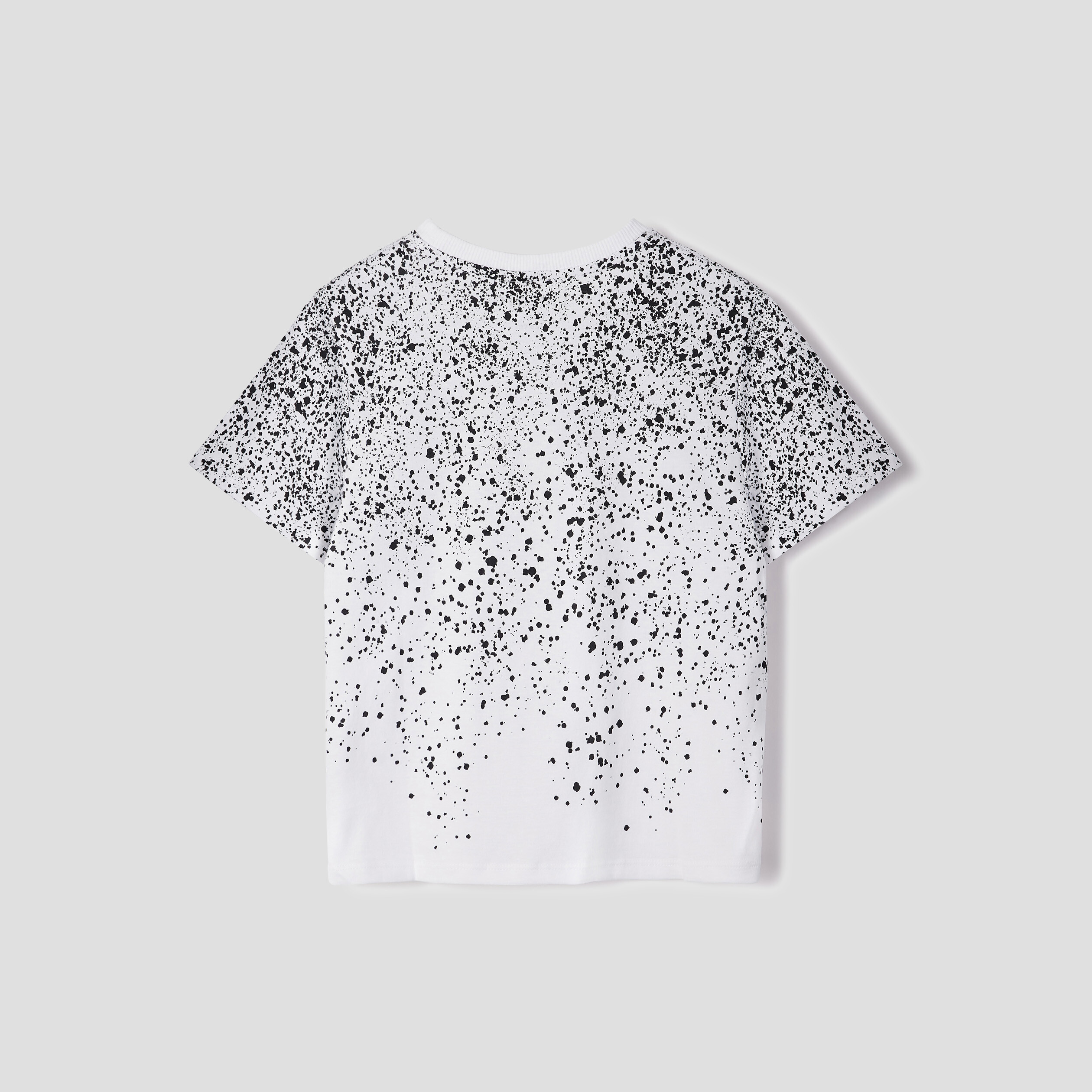 T-shirt manches courtes coton blanc gar&ccedil;on