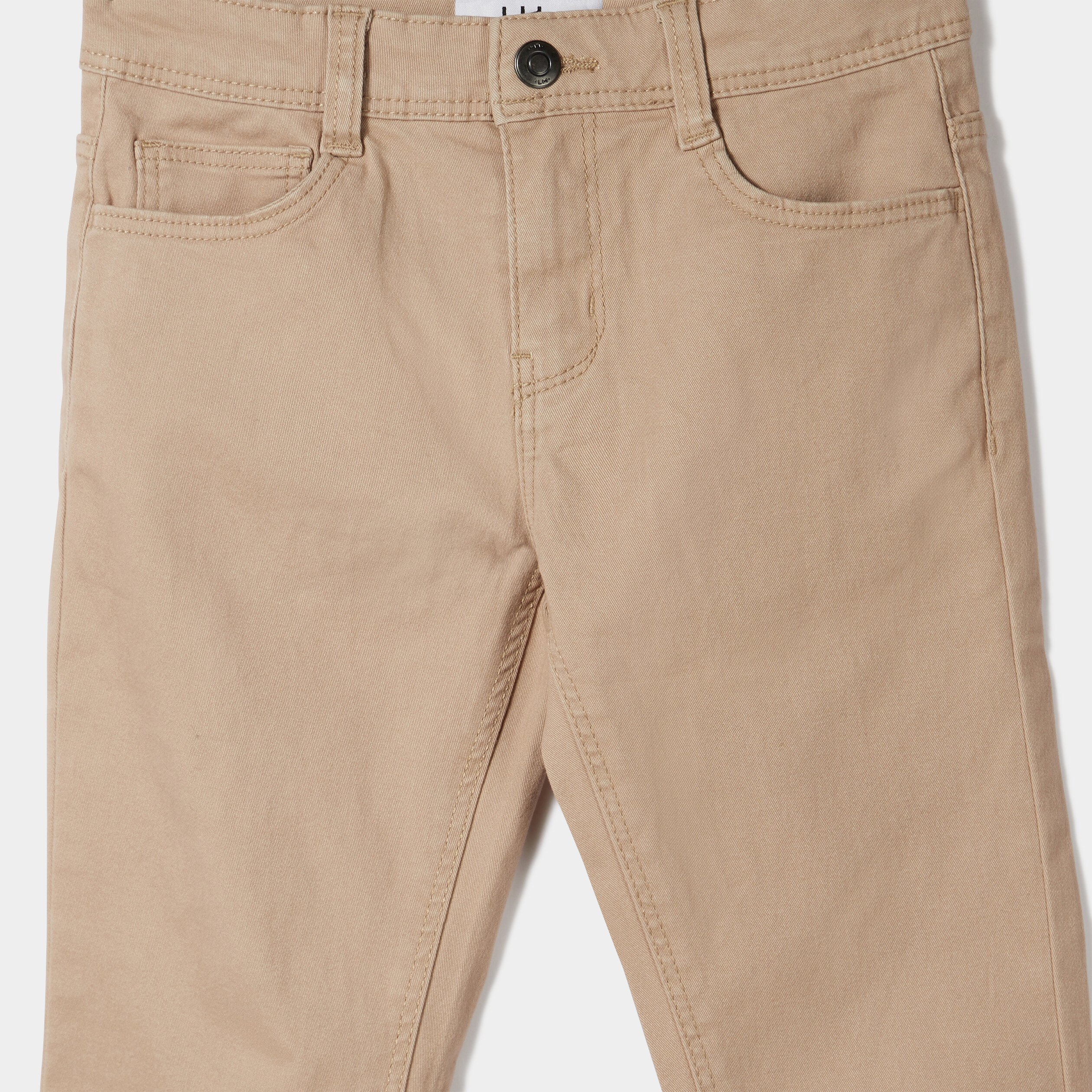 Pantalon regular avec poches sable garçon