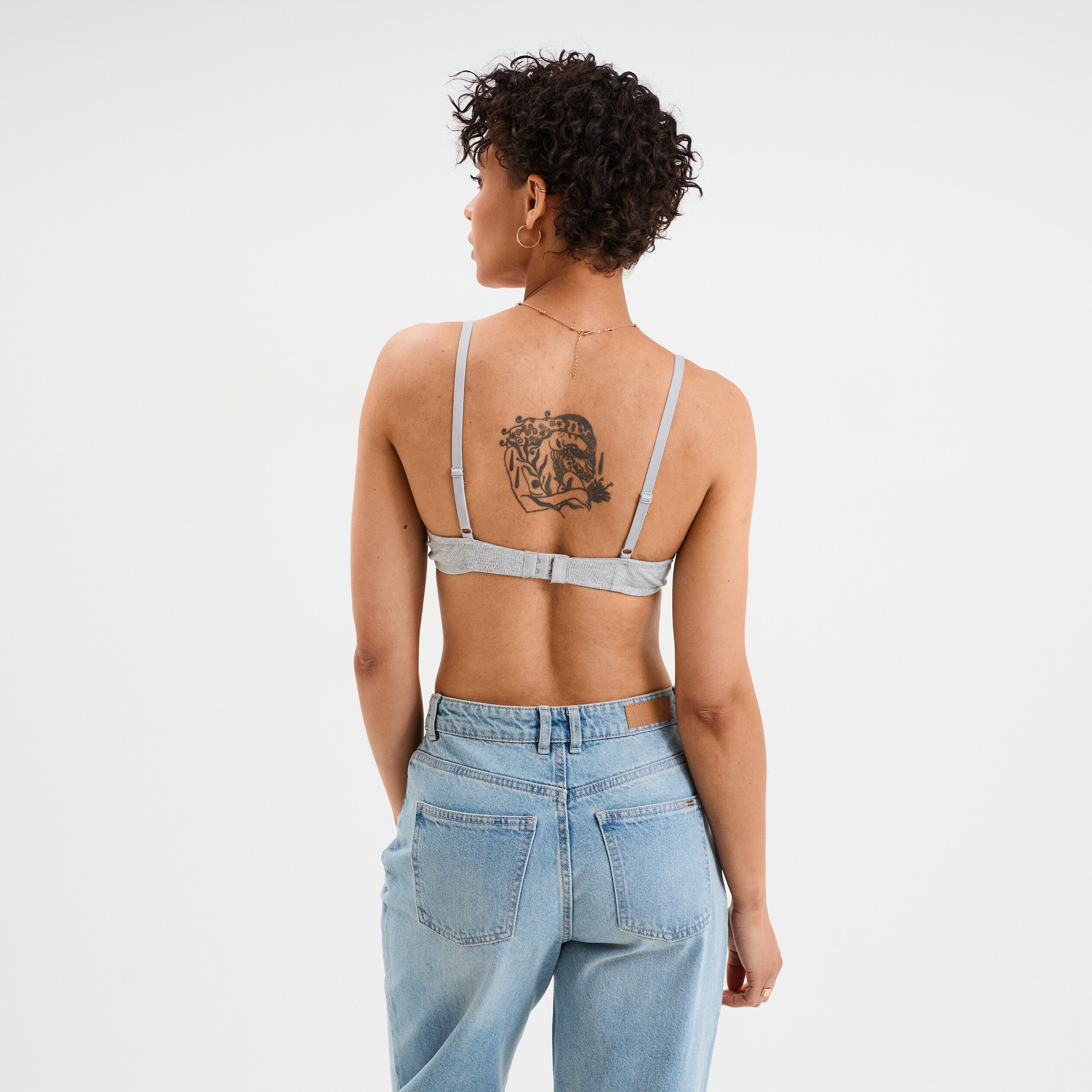 soutien gorge corbeille padde gris femme Soutien-gorge corbeille paddé gris femme