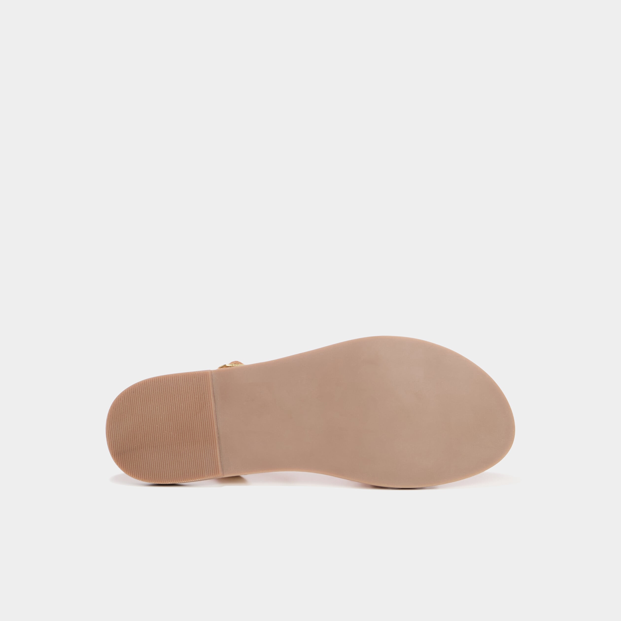 Sandales brides tress&eacute;es en cuir multicolore femme