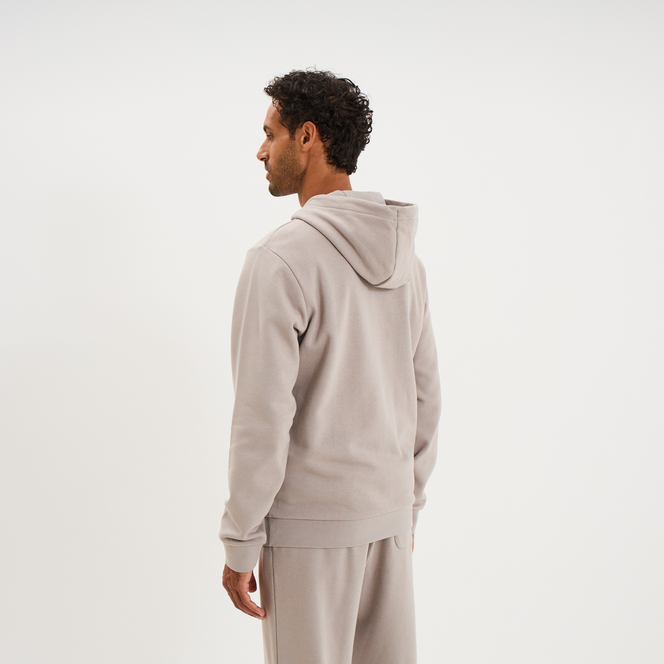 Sweat hoodie 1 poche Kappa gris clair homme