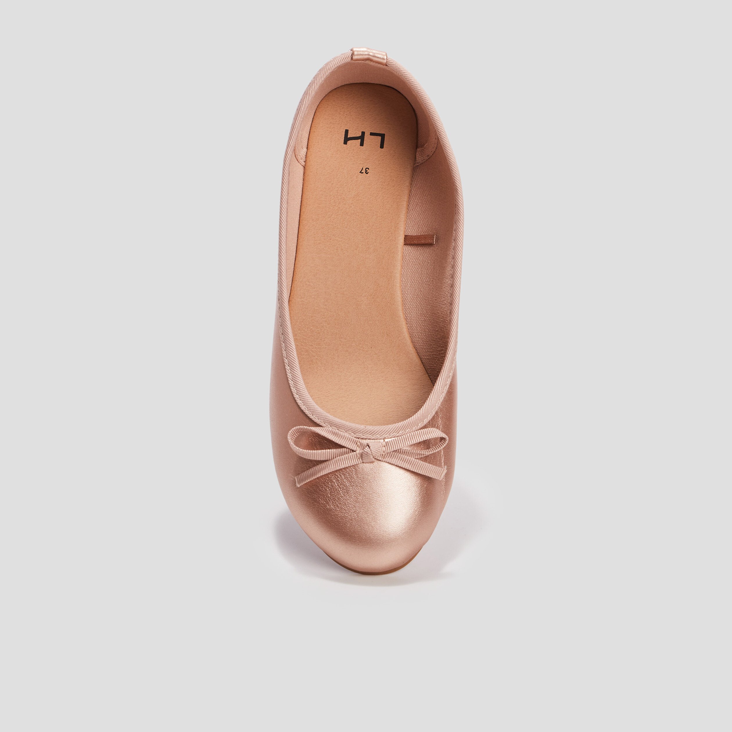 Ballerines avec noeuds sable fille