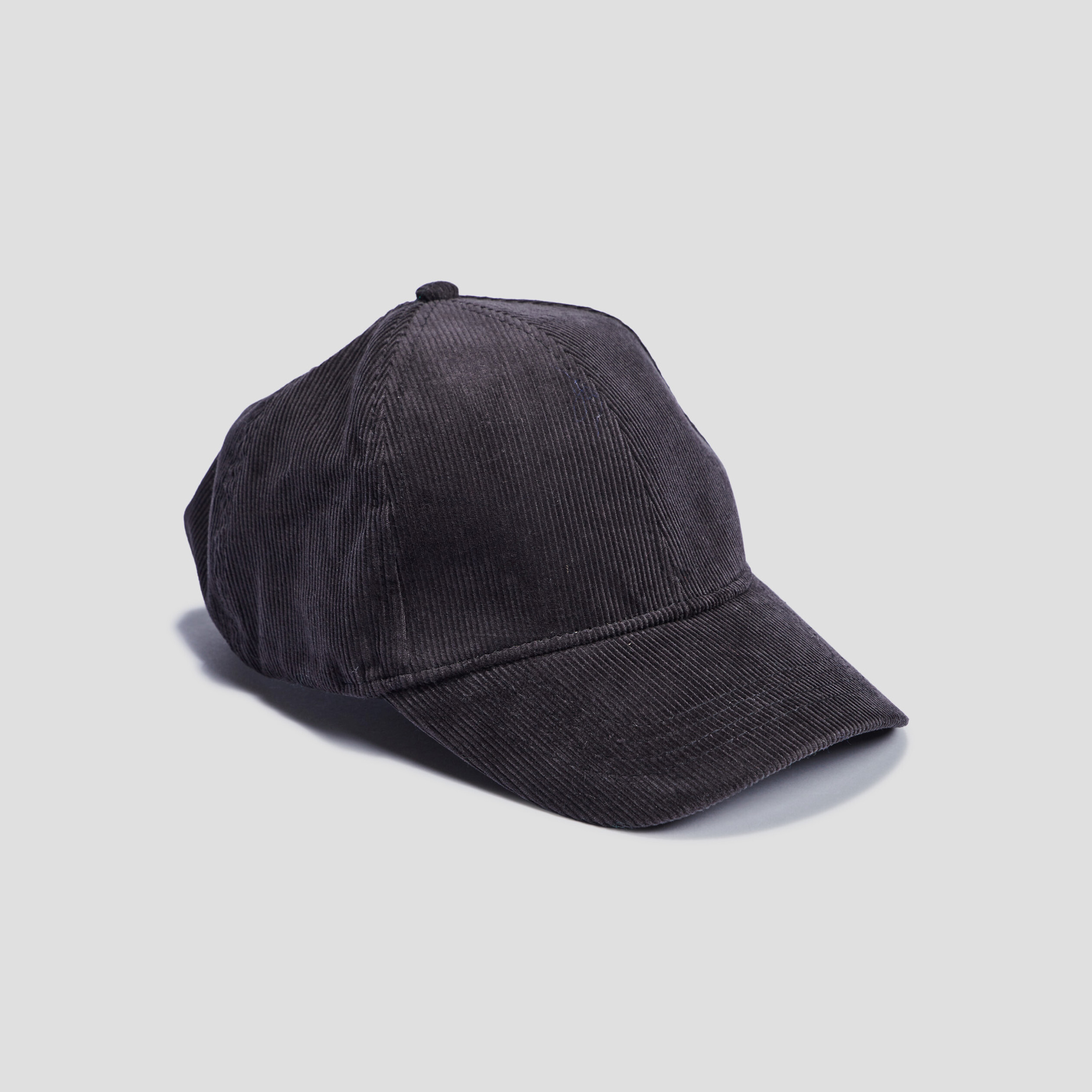 Casquette velours gris foncé homme