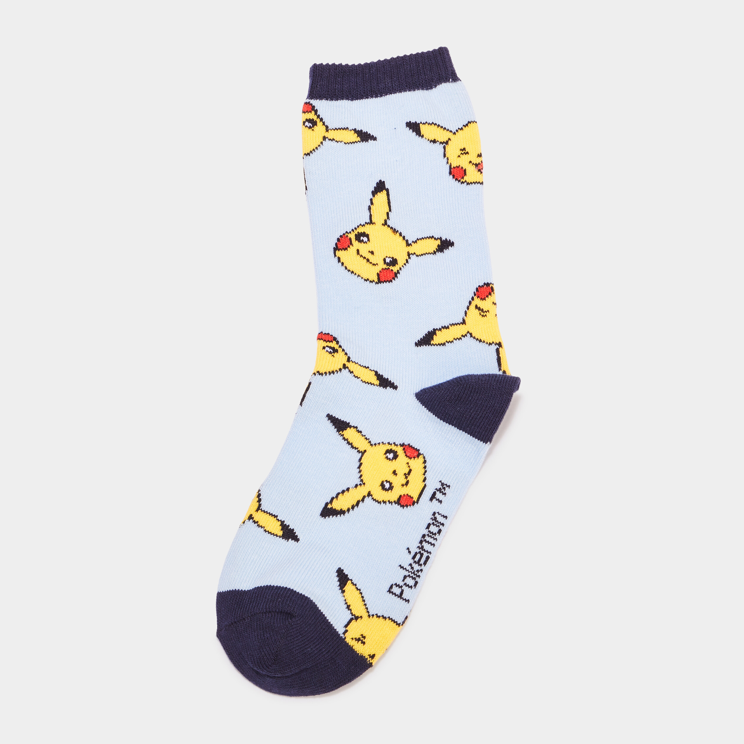 lot 3 paires chaussettes pokemon pikachu bleu garcon Lot 3 paires chaussettes Pokémon Pikachu bleu garçon