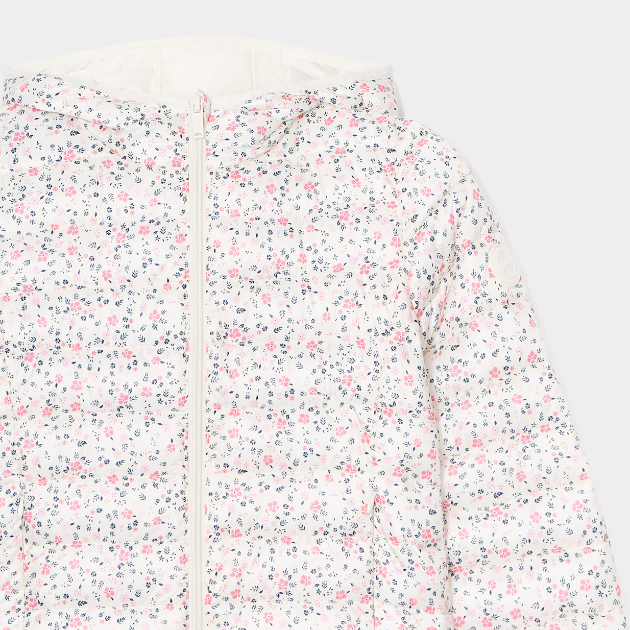 Doudoune l&eacute;g&egrave;re imperm&eacute;able &agrave; capuche beige fille