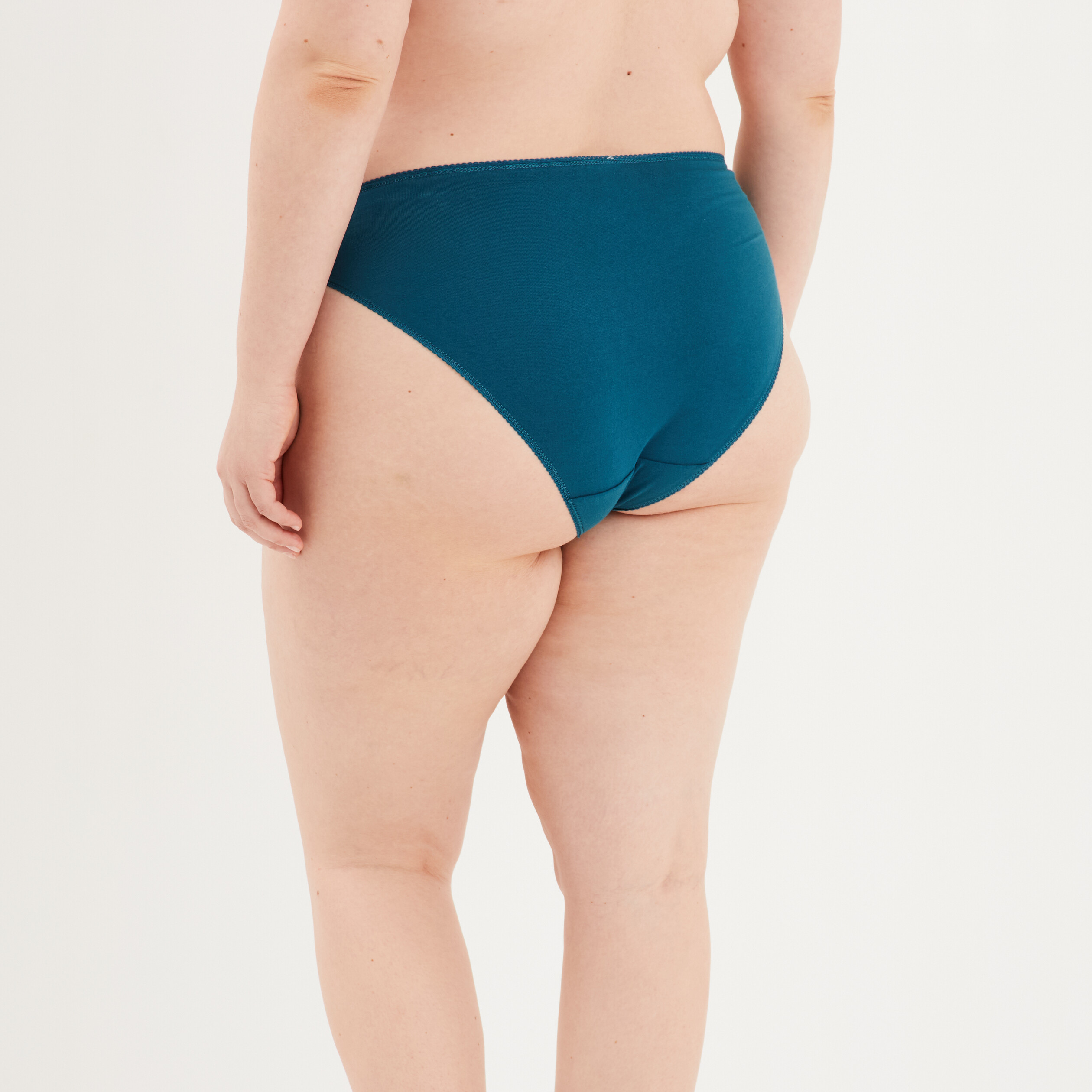 culotte empiecements dentelle bleu canard femmegt Culotte empiècements dentelle bleu canard femme grande taille