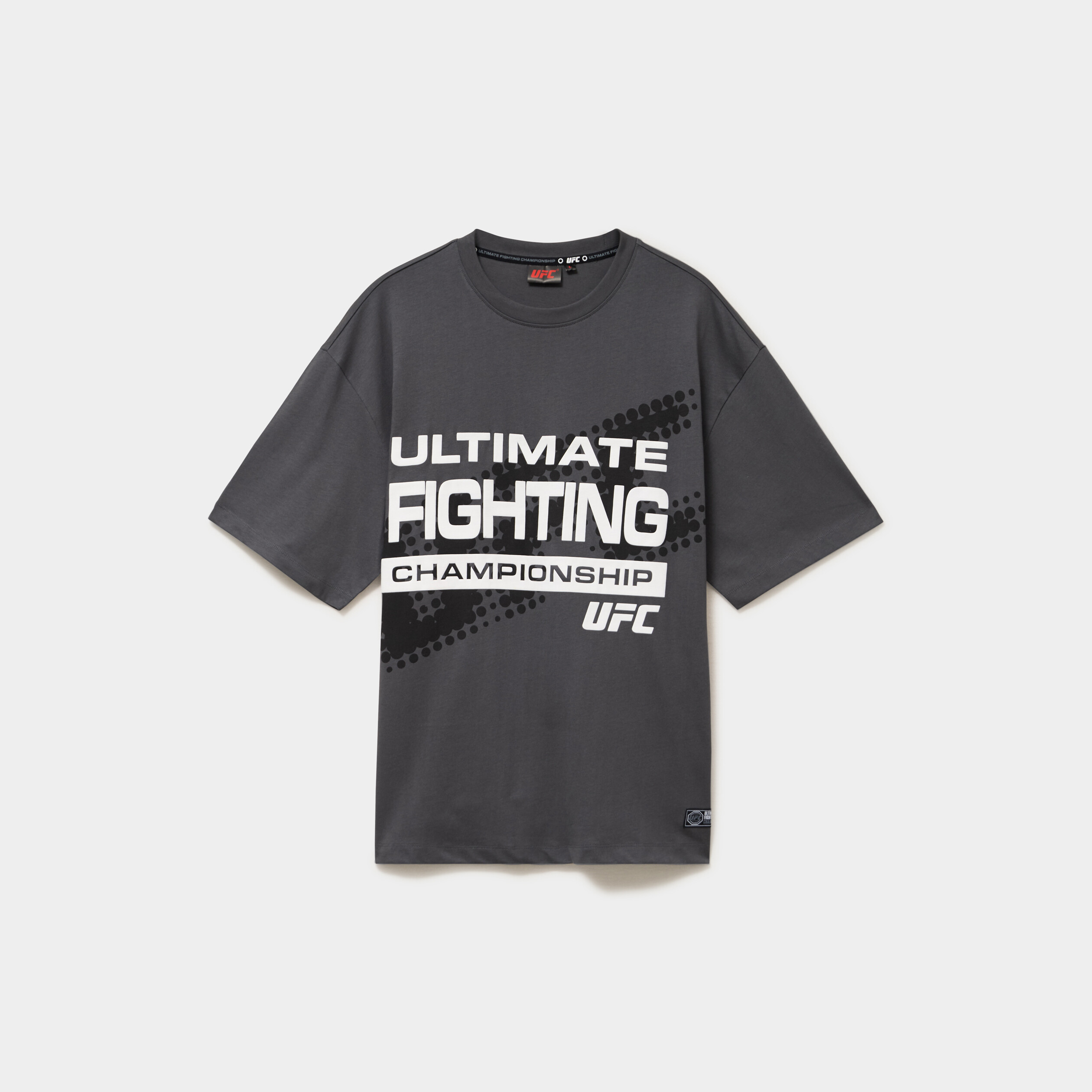 T-shirt manches courtes coton UFC noir homme