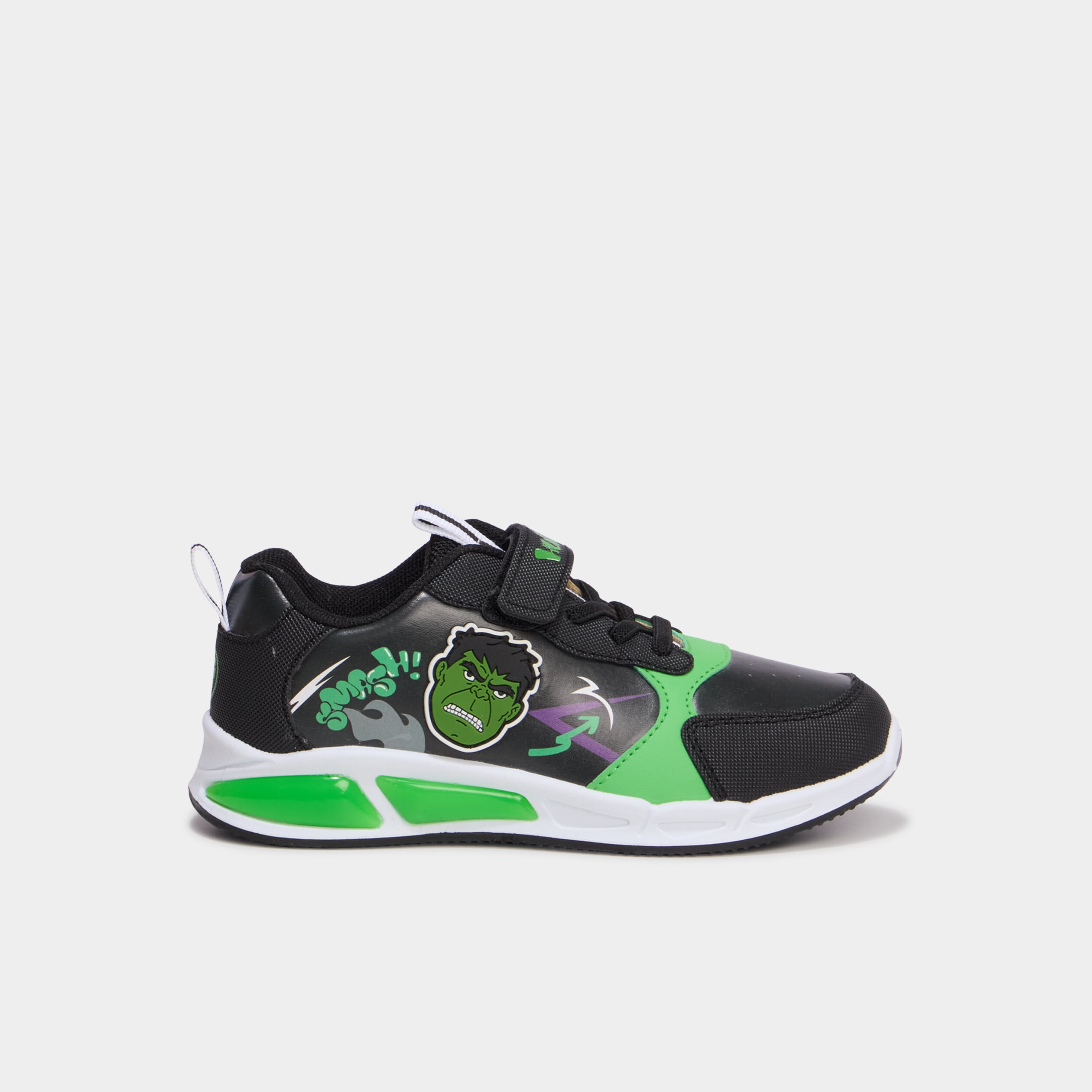 Baskets running lumineuses Hulk vert gar&ccedil;on
