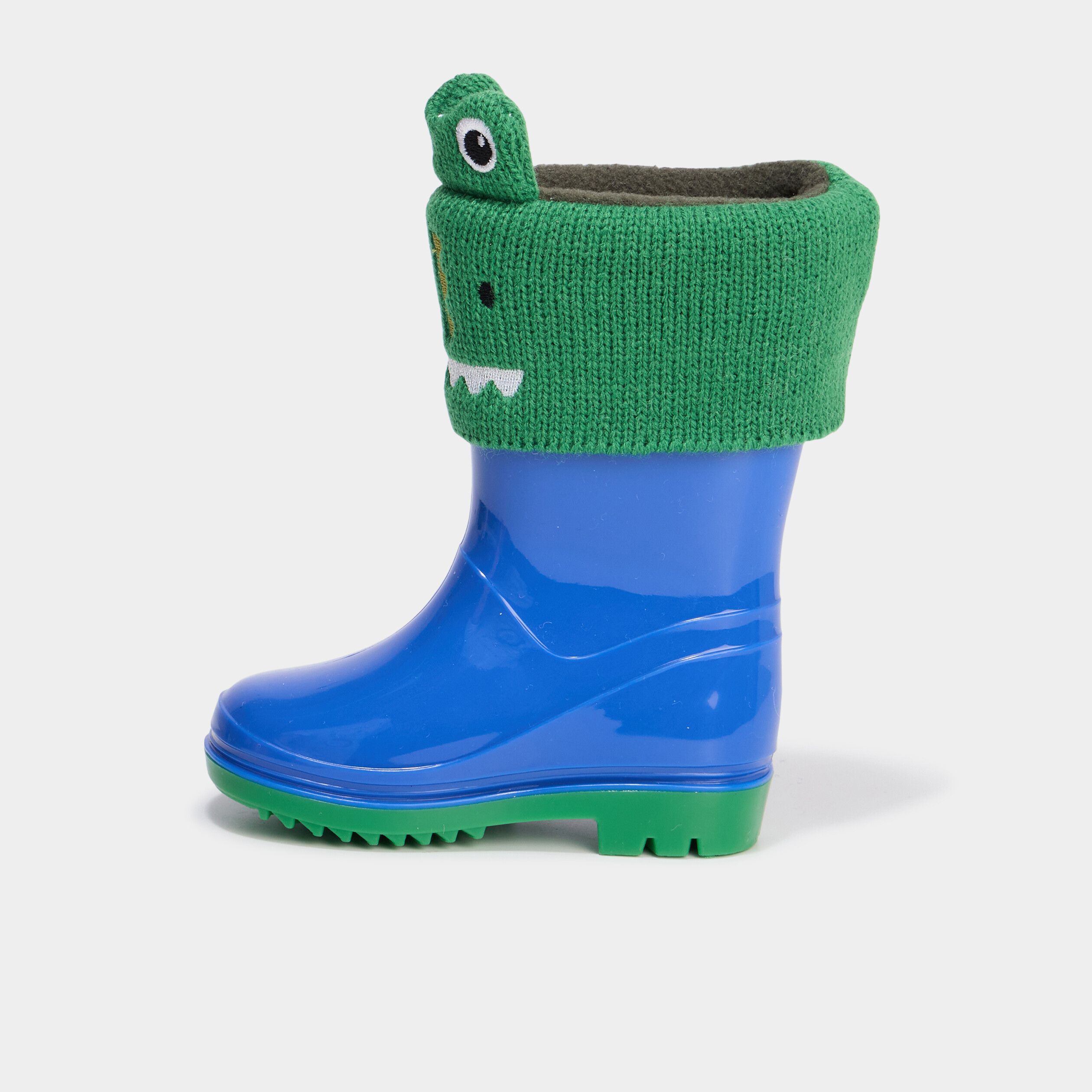 Bottes de pluie chaussettes amovibles bleu bébé garçon La Halle