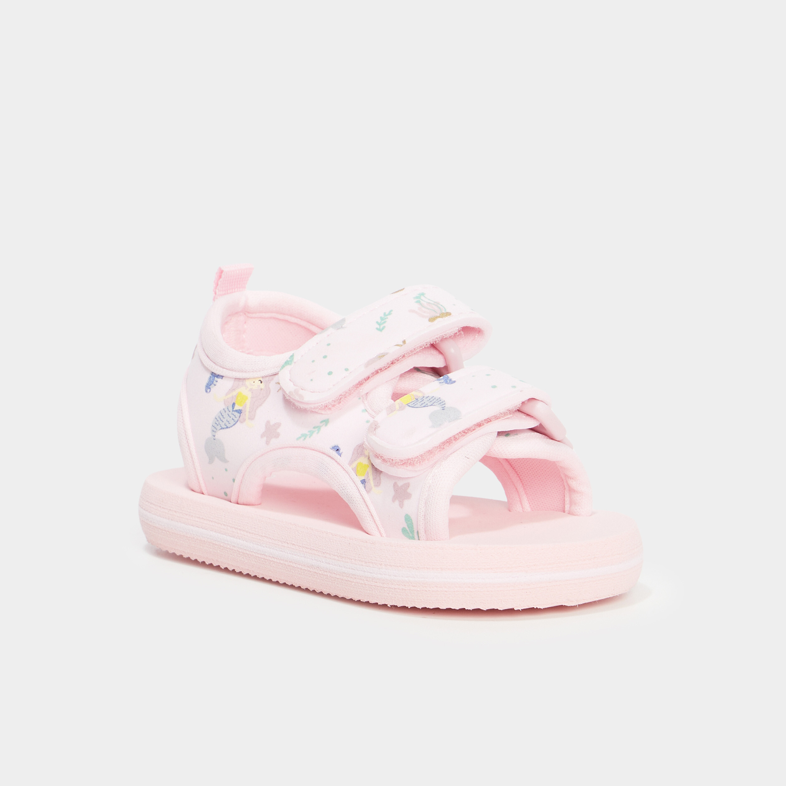 sandales a scratchs multicolore bebef Sandales à scratchs multicolore bébé fille