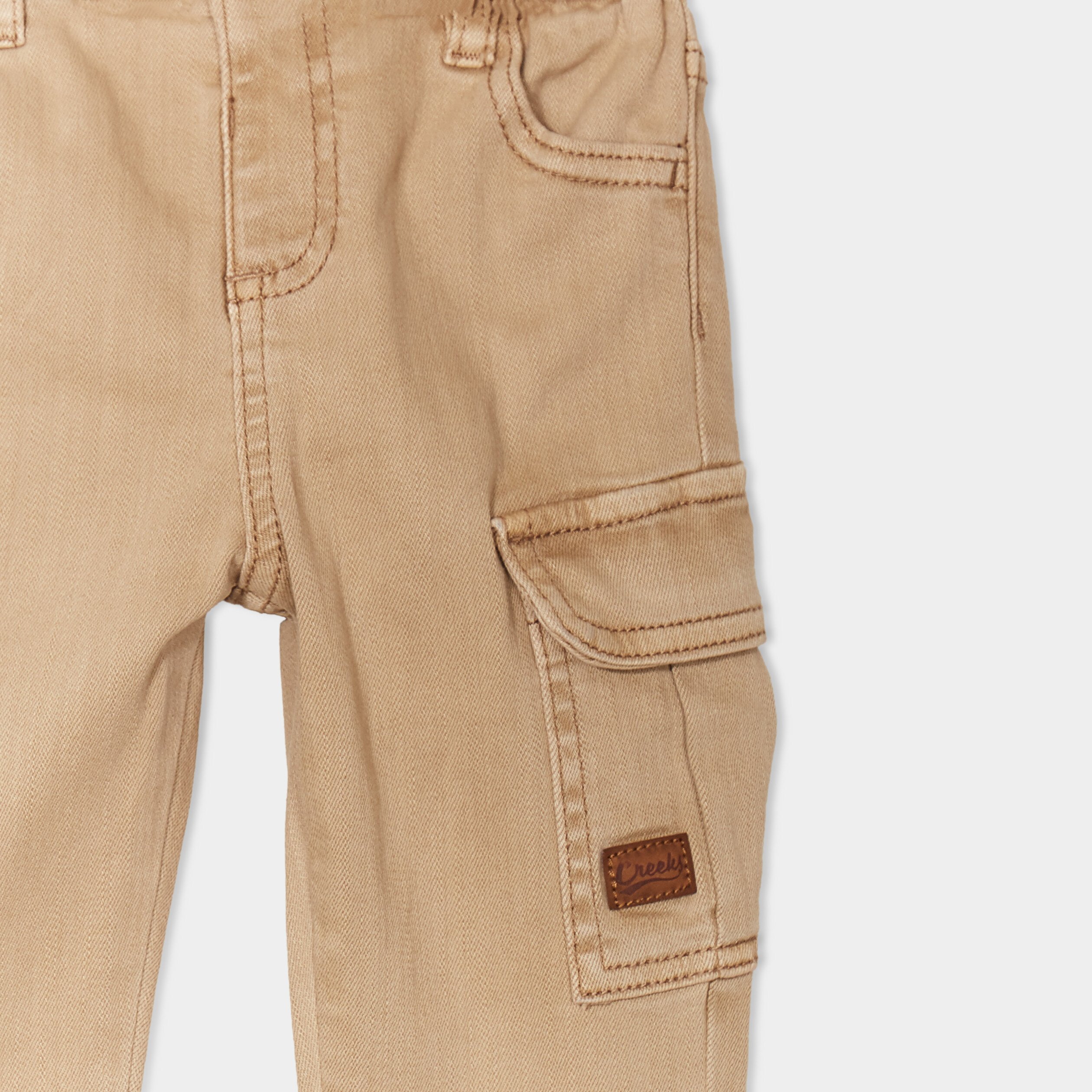 pantalon poches a rabat coton creeks taupe bebeg Pantalon poches à rabat coton Creeks taupe bébé garçon