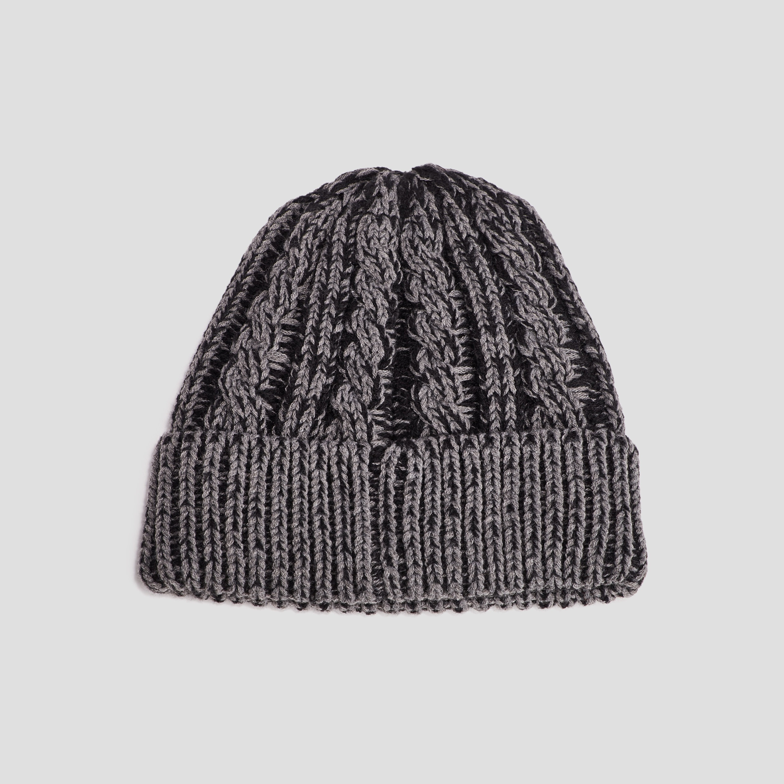 Bonnet à torsades Creeks gris foncé homme