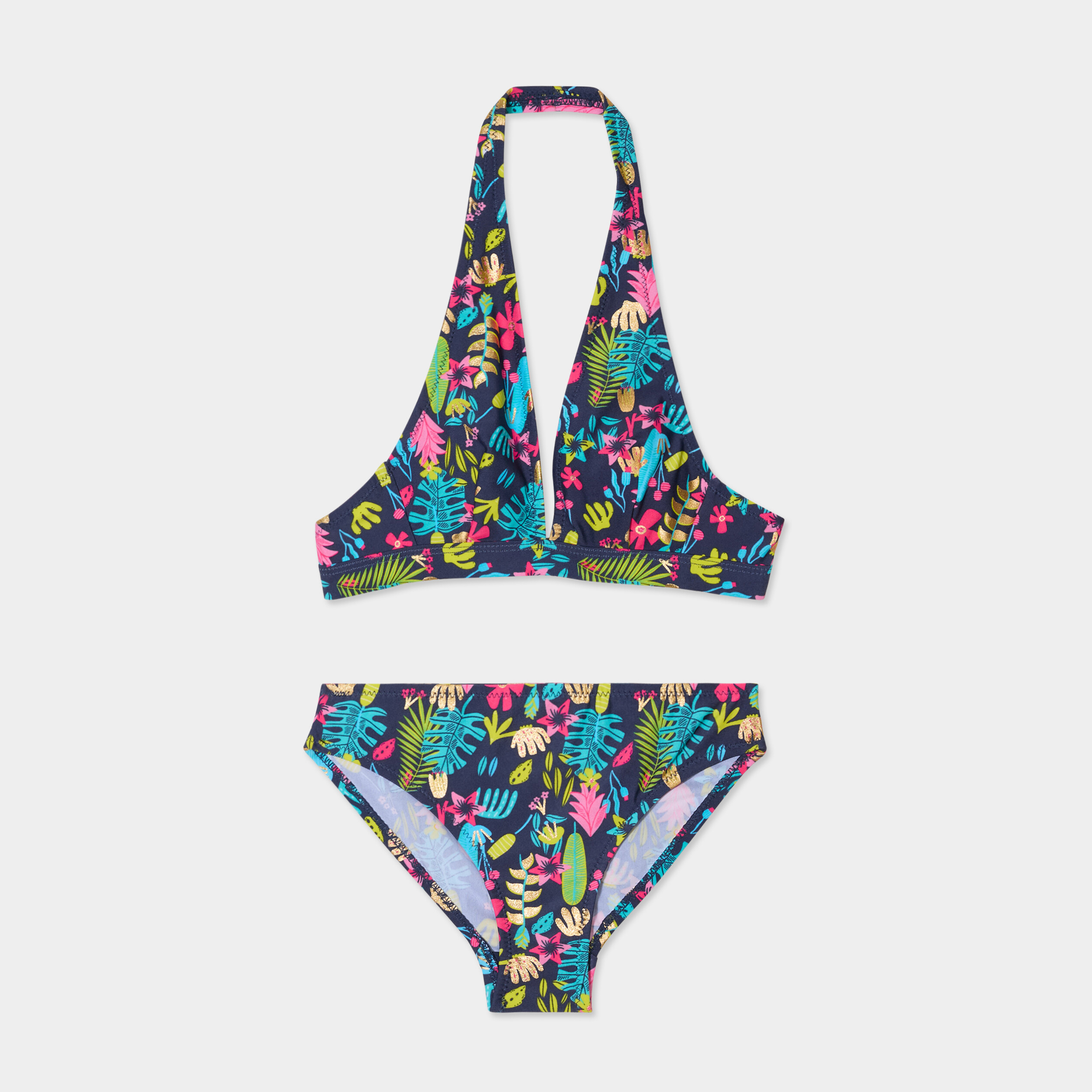 maillot de bain 2 pieces bleu marine fille Maillot de bain 2 pièces bleu marine fille