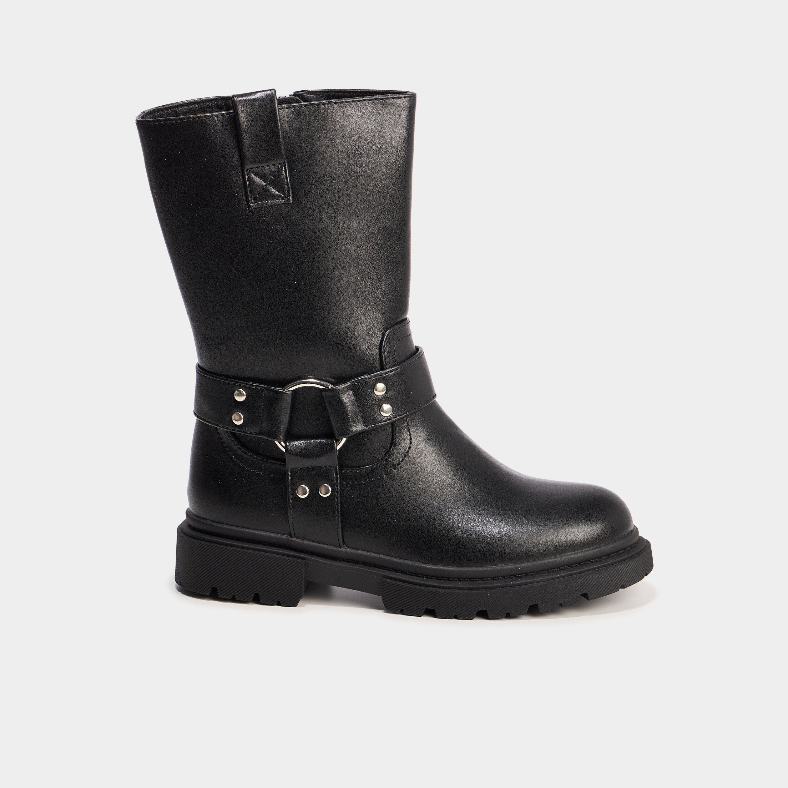 Bottes avec boucles noir fille