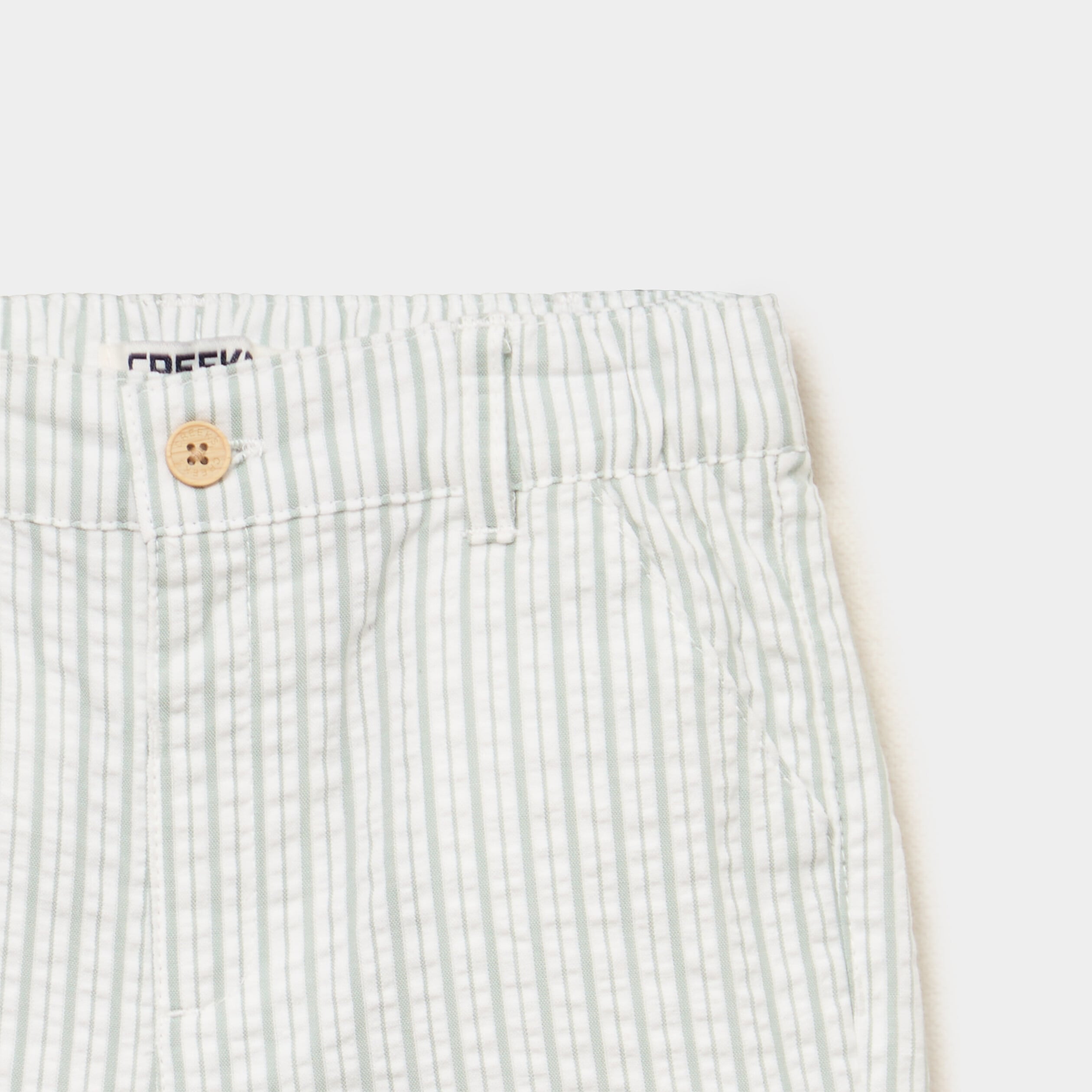 Short droit coton vert pastel b&eacute;b&eacute; gar&ccedil;on