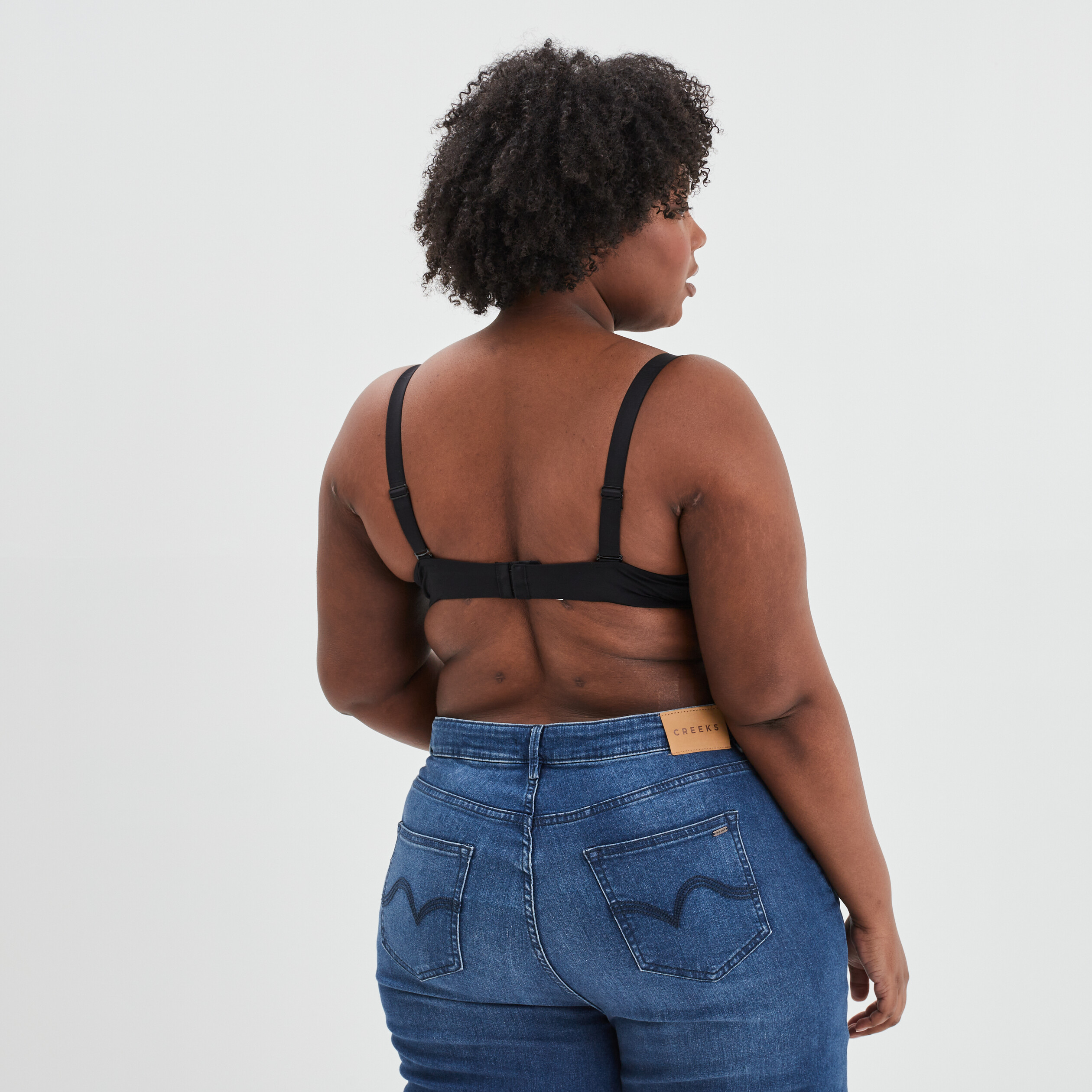 Soutien-gorge corbeille noir femme grande taille