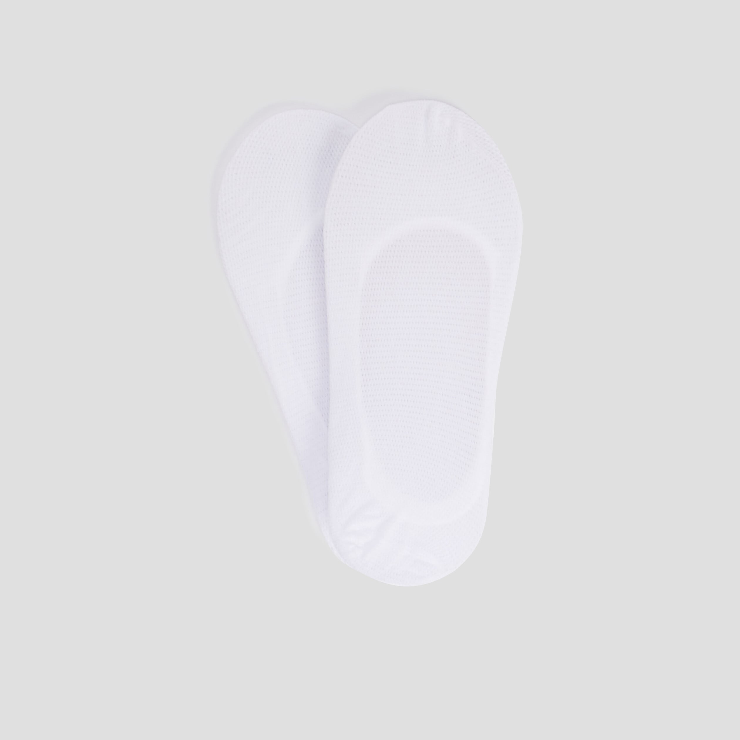 Lot de 2 paires chaussettes invisibles blanc femme