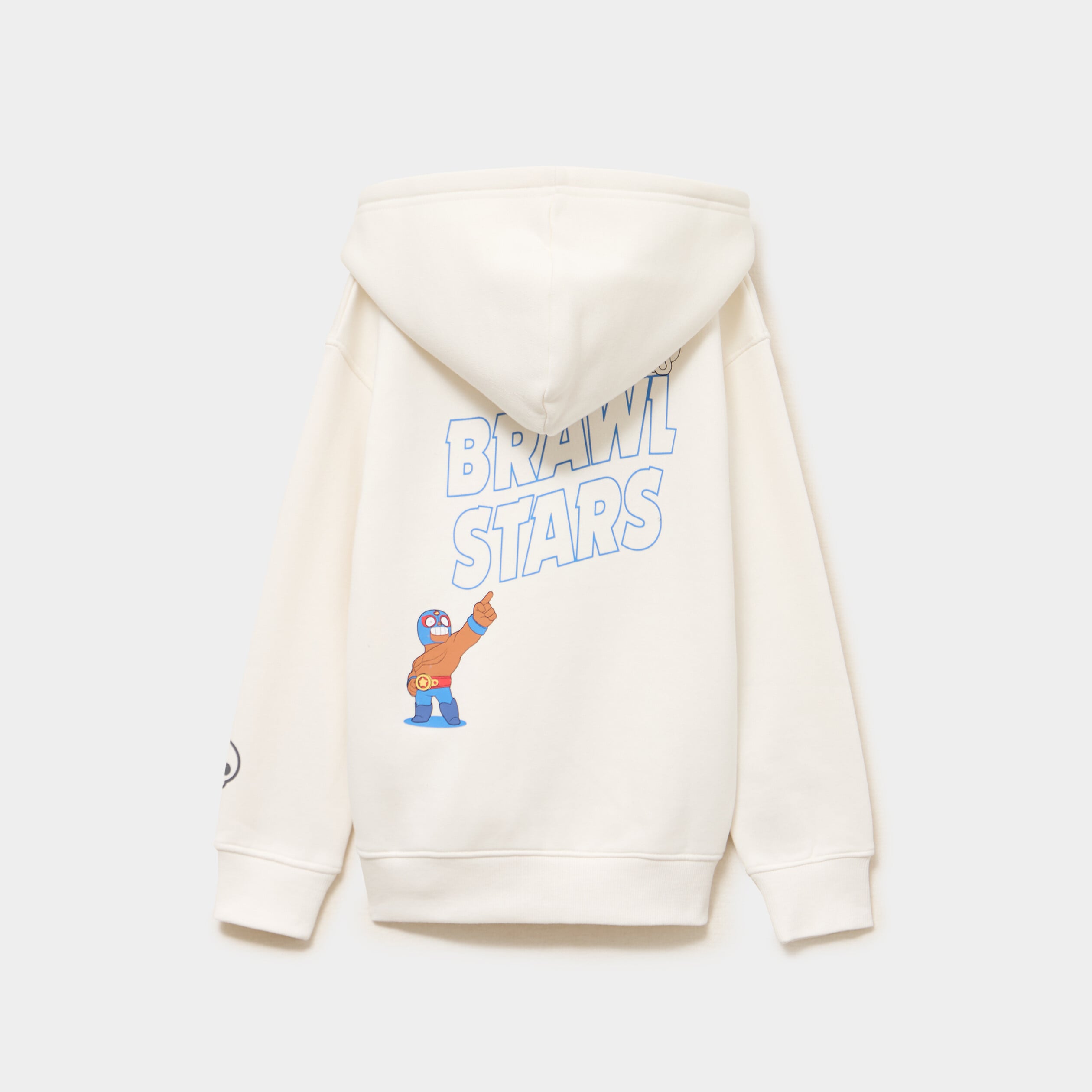 Sweat hoodie 1 poche Brawl Stars blanc gar&ccedil;on