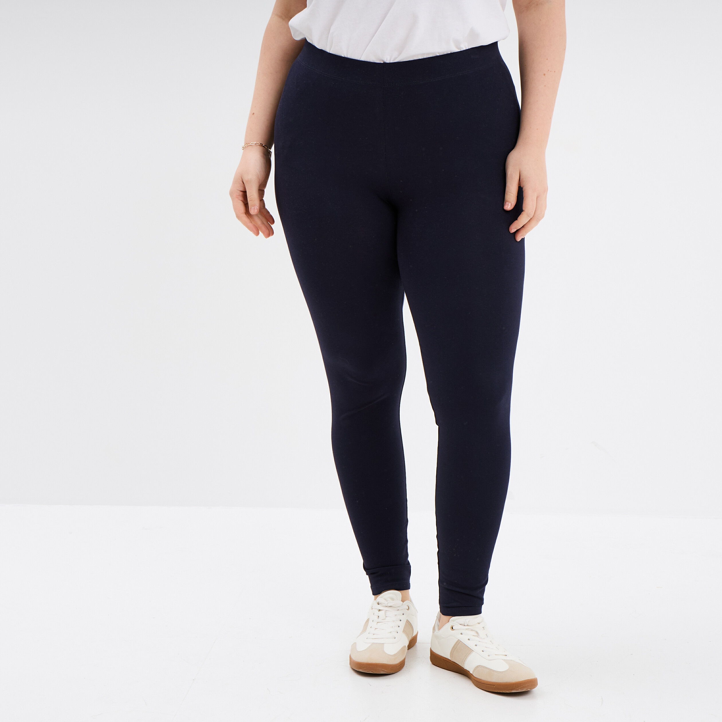 Legging bleu marine femme grande taille