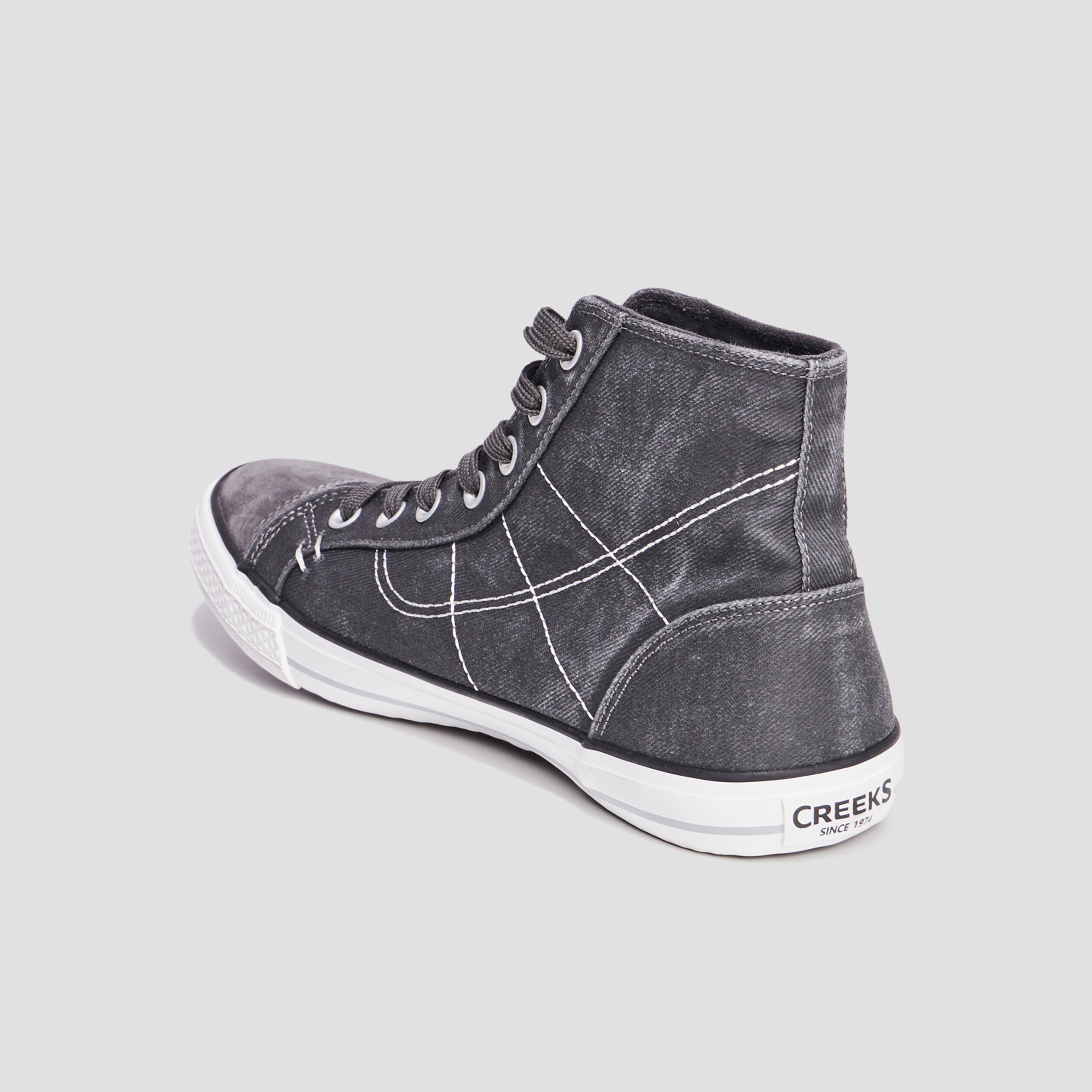 baskets montantes a lacets gris homme Baskets montantes à lacets gris homme