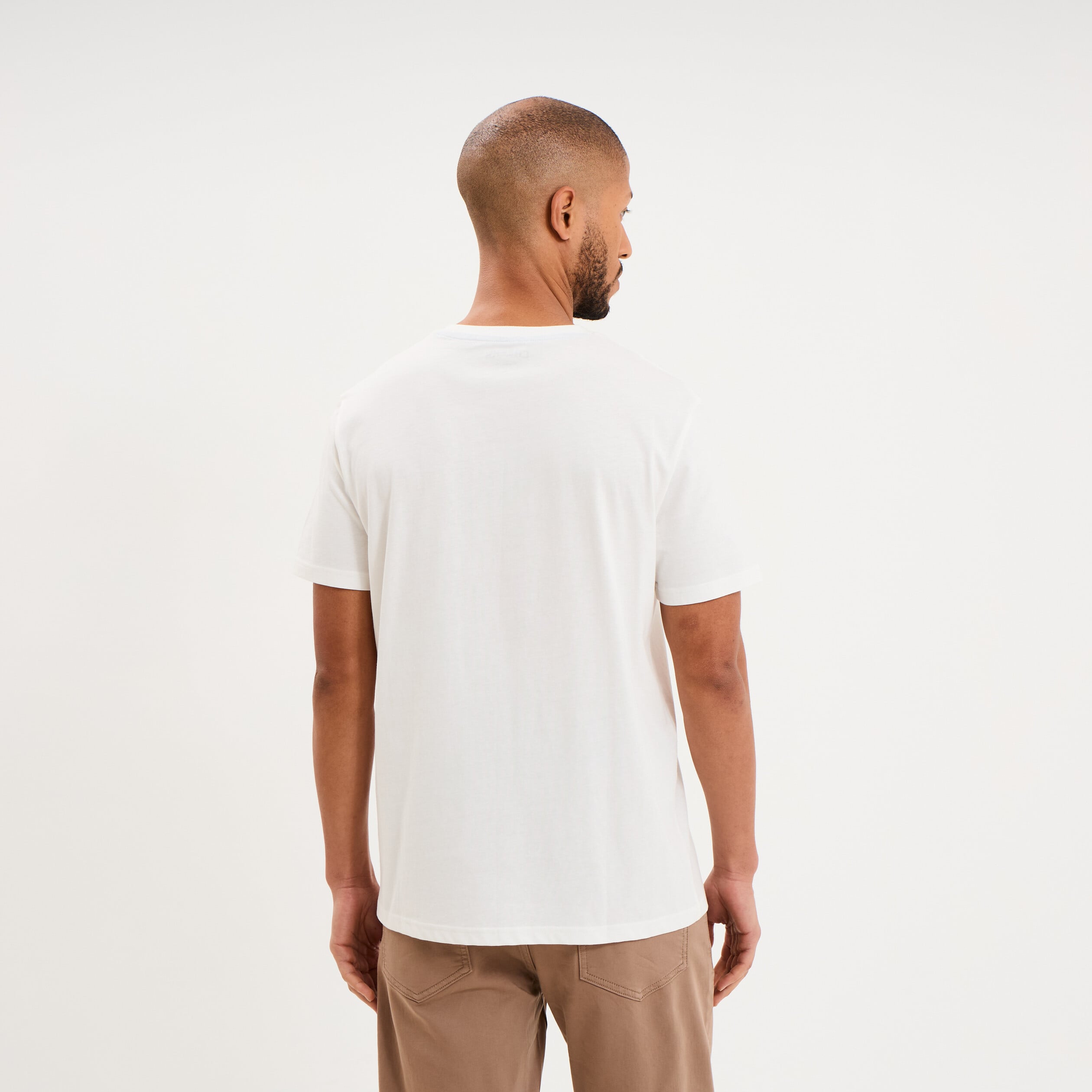 T-shirt manches courtes coton blanc homme