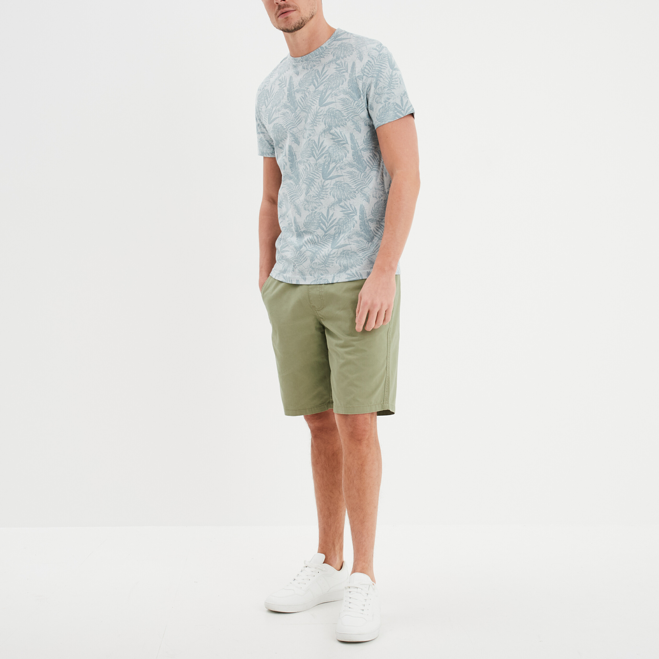 BRUBAKER Lot De 5 Maillot De Corps - Homme - Avec Col Rond - T-shirt à